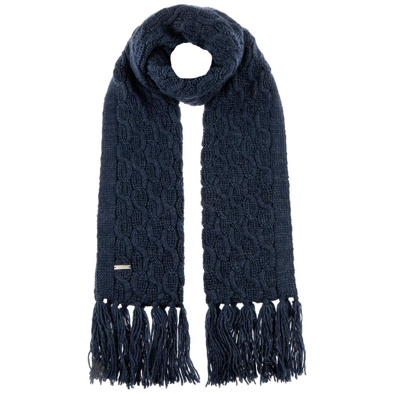 Seeberger Strickschal, (1-St), Fransenschal mit Fransen