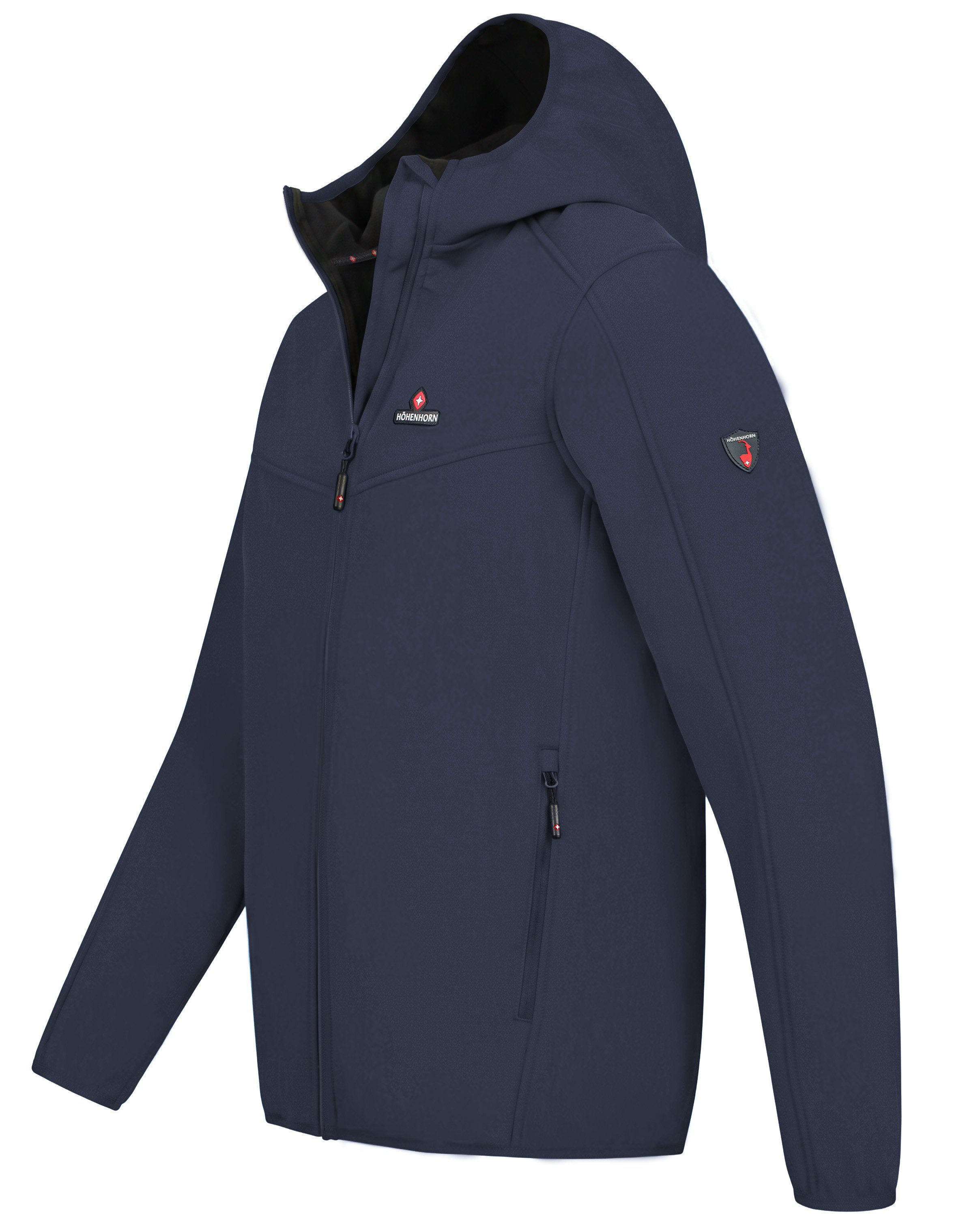 Höhenhorn Softshelljacke Alpberg Herren leichte Jacke für Männer Outdoor Übergangsjacke Microfleece-Innenfutter, Atmungsaktiv – Bild 2 von 5