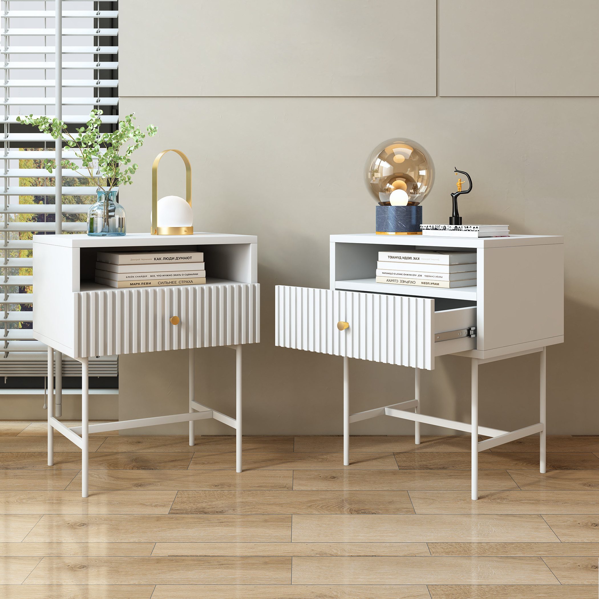 SeedWave Nachttisch Beistelltisch mit Schubladen, 2er/1er günstig online kaufen