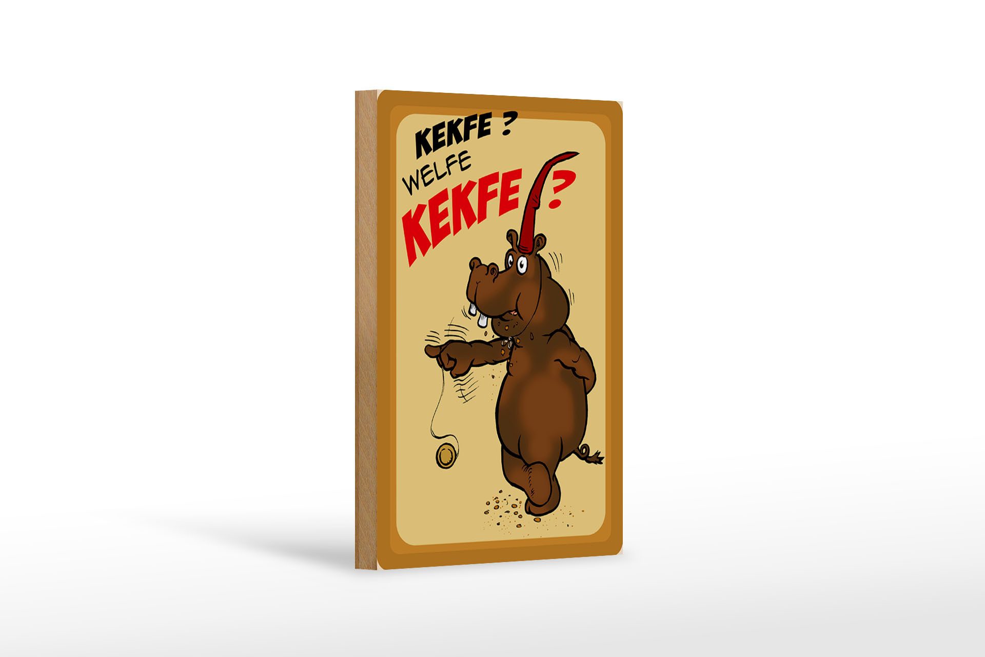 Holzbild Kekse 12x18cm Kekfe Welfe Kekfe