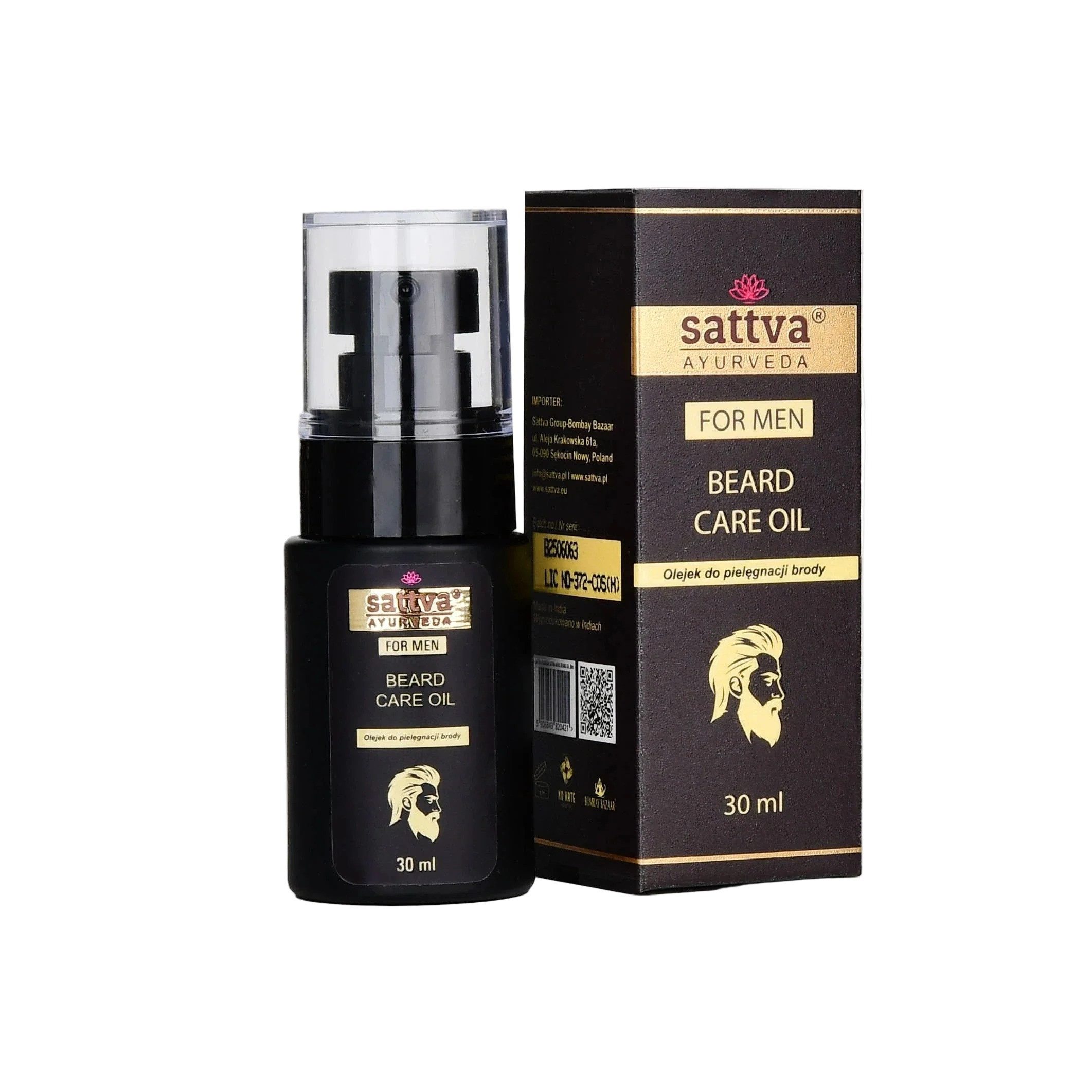 Sattva Bartöl Für Männer Bartpflegeöl Bartpflegeöl 30ml