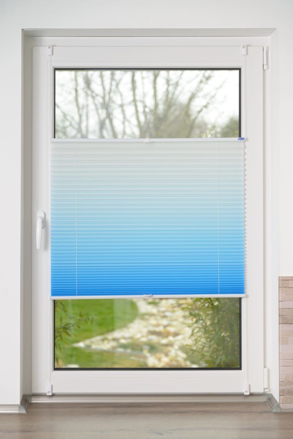 K-HOME Plissee Farbverlauf `Sunrise´, verspannt, Klemmfix, günstig online kaufen