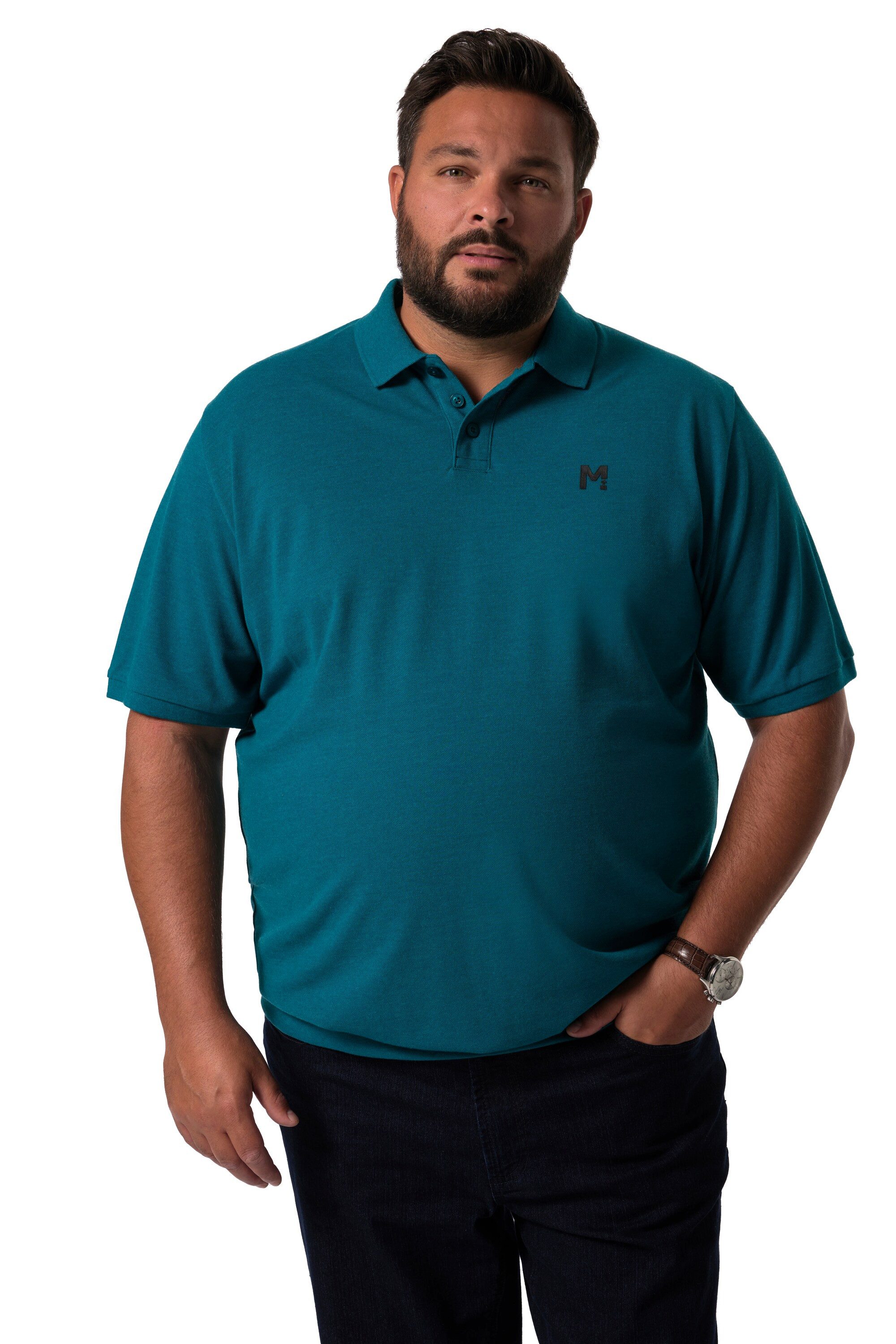Men Plus Poloshirt Men+ Poloshirts 2er-Pack Bauchfit Basic Piqué günstig online kaufen