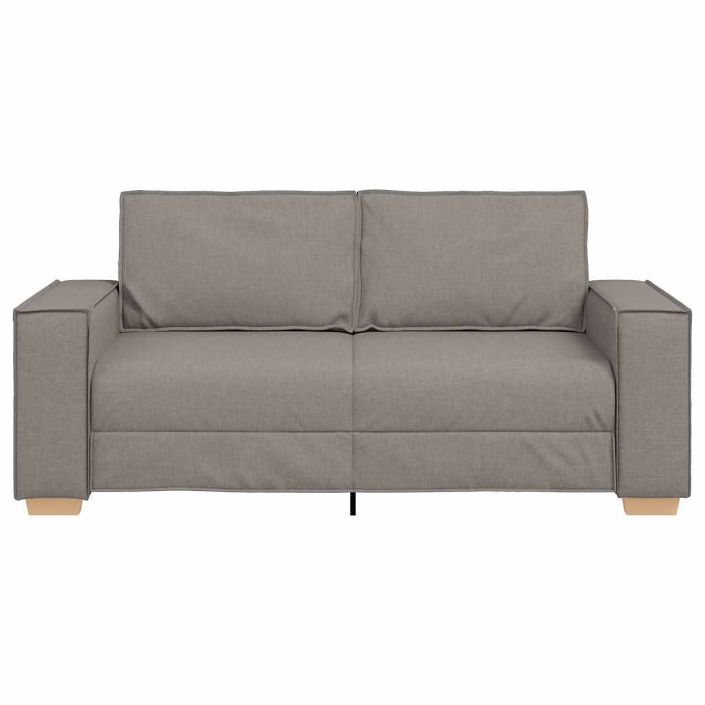 vidaXL Sofa 2-Sitzer Sofa Taupe 140 cm Stoff