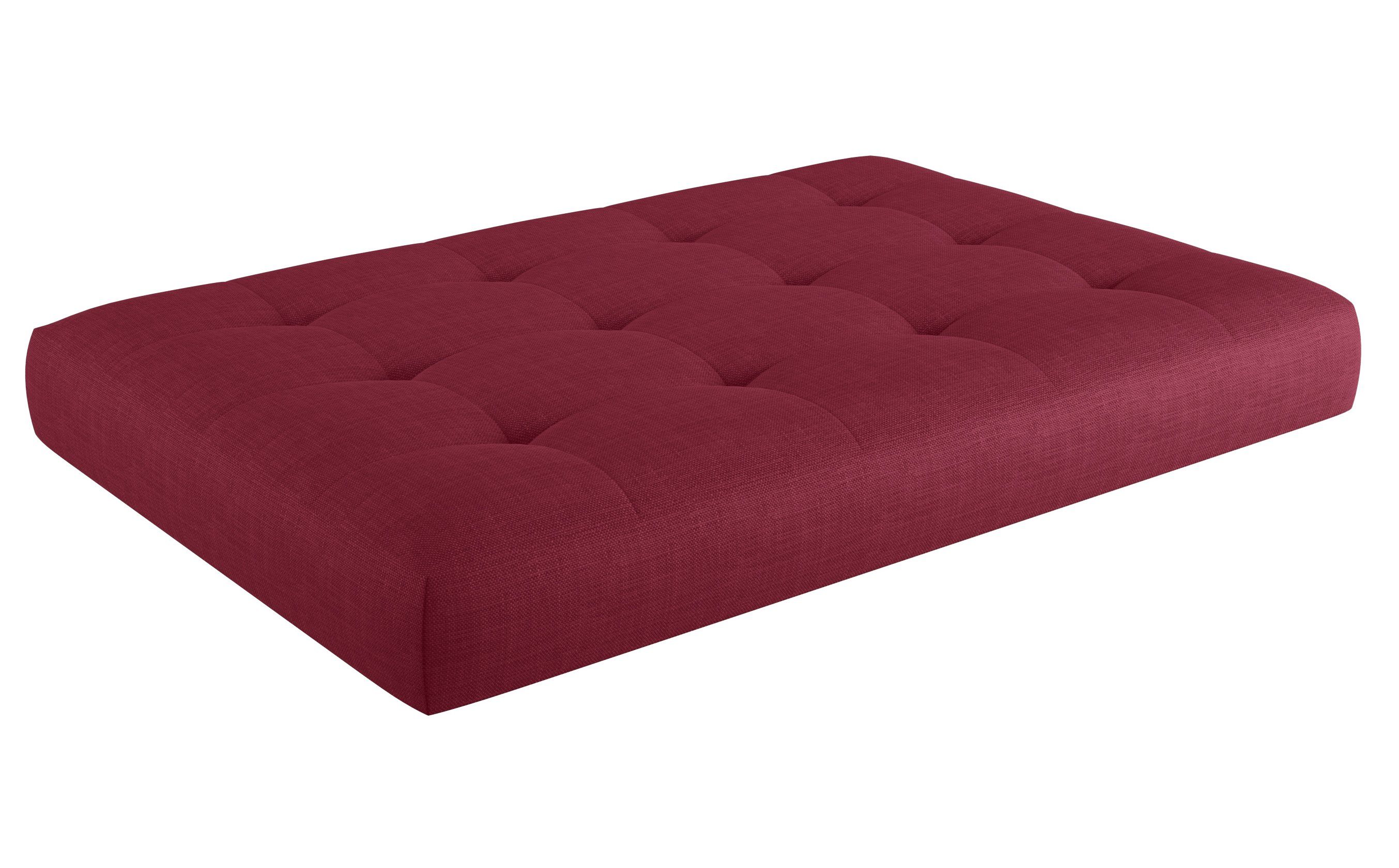sunnypillow Sitzkissen Palettenkissen gesteppt Sitzkissen 120x60x15cm, Rot