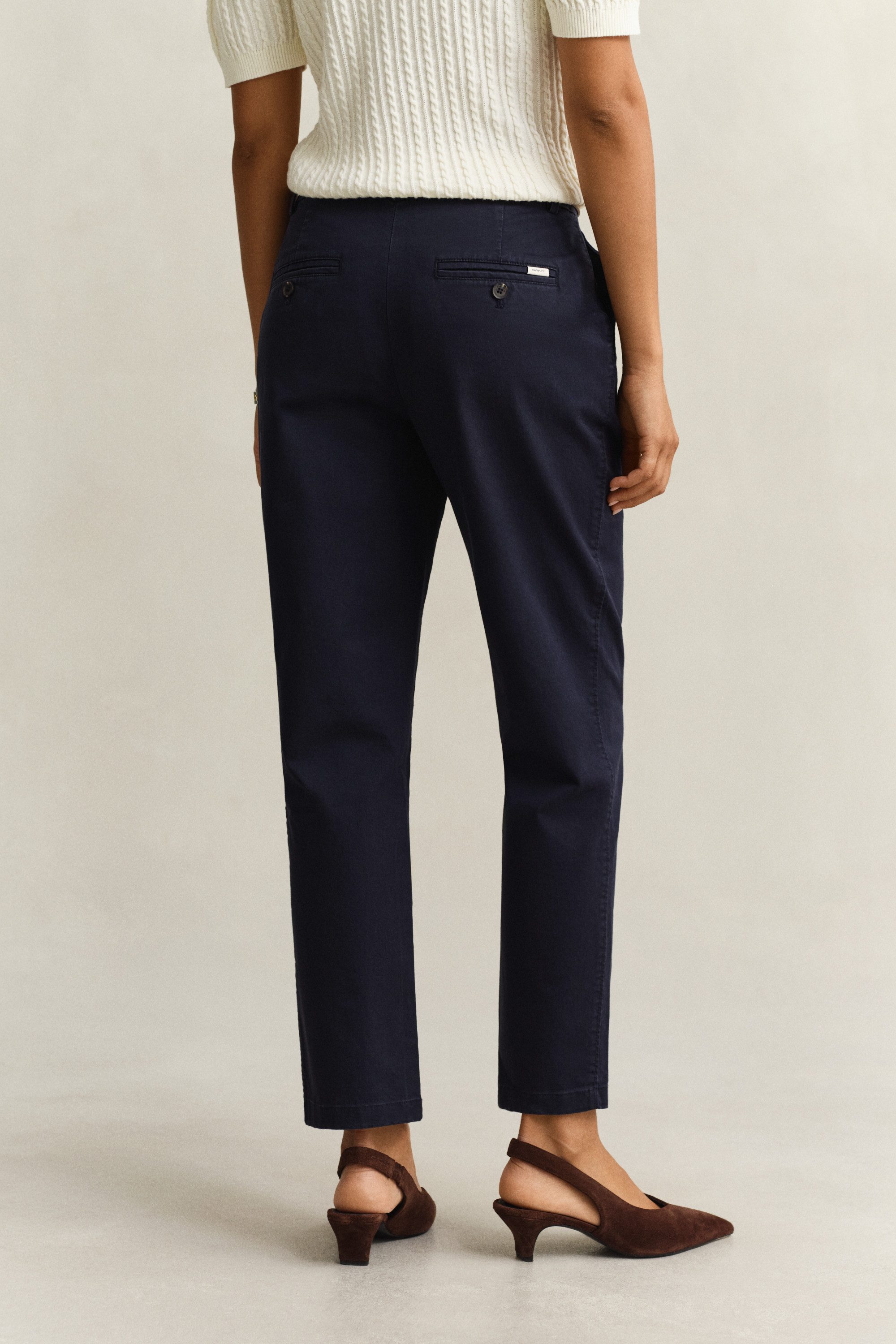 Gant Chinohose classic slim fit, leicht verkürzt