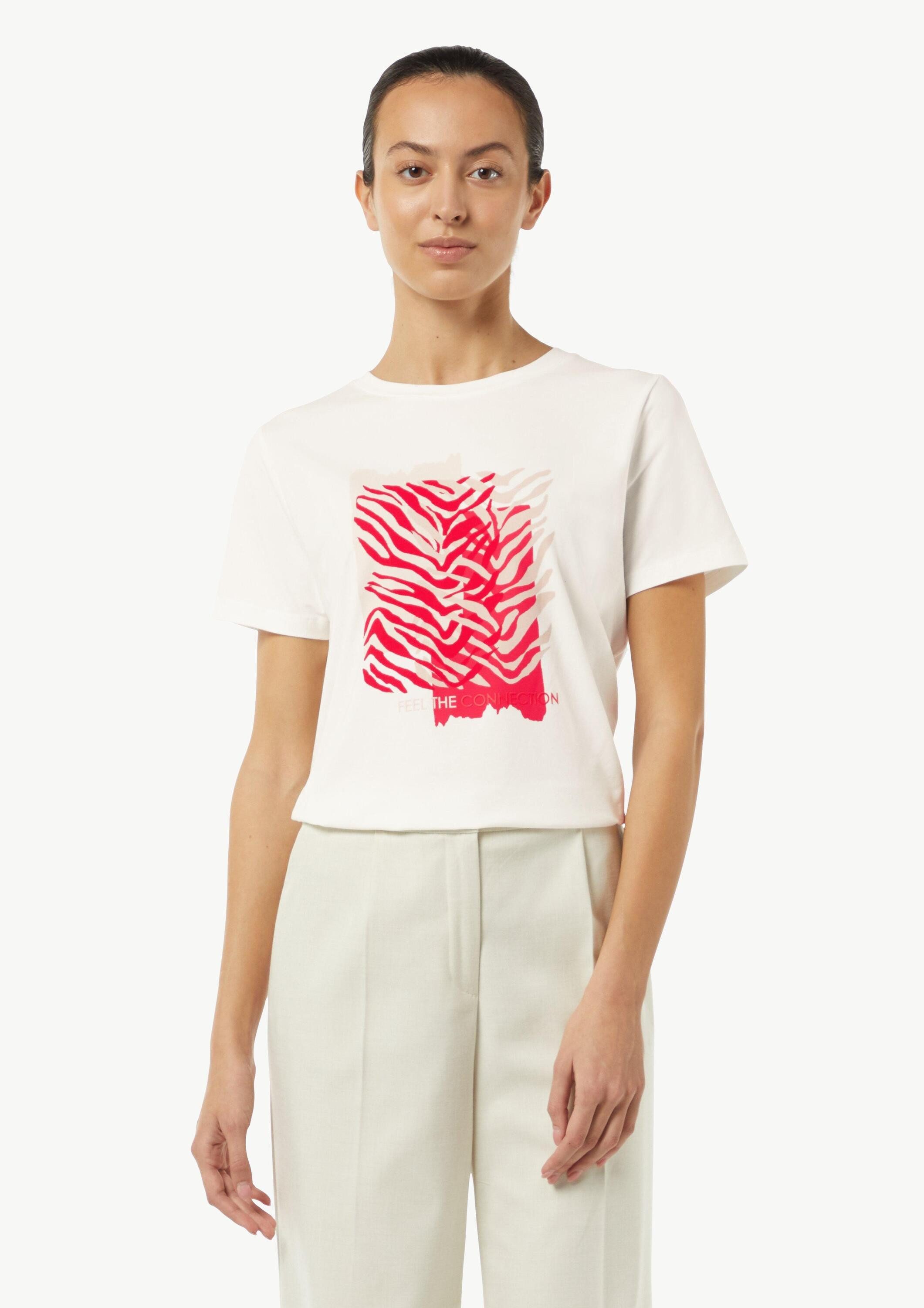 comma Kurzarmshirt T-Shirt T-Shirt mit Artwork günstig online kaufen