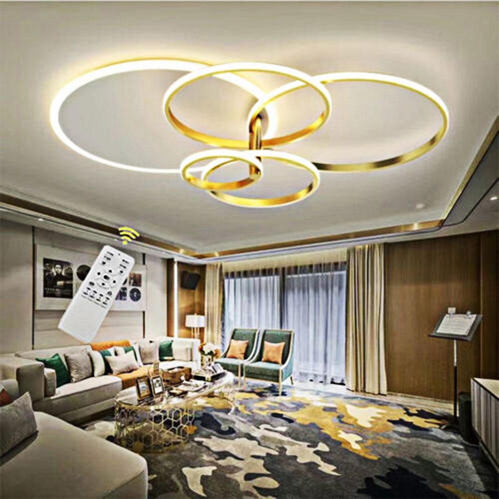 Daskoo Deckenleuchten 3/5 Ringe LED Deckenlampe günstig online kaufen