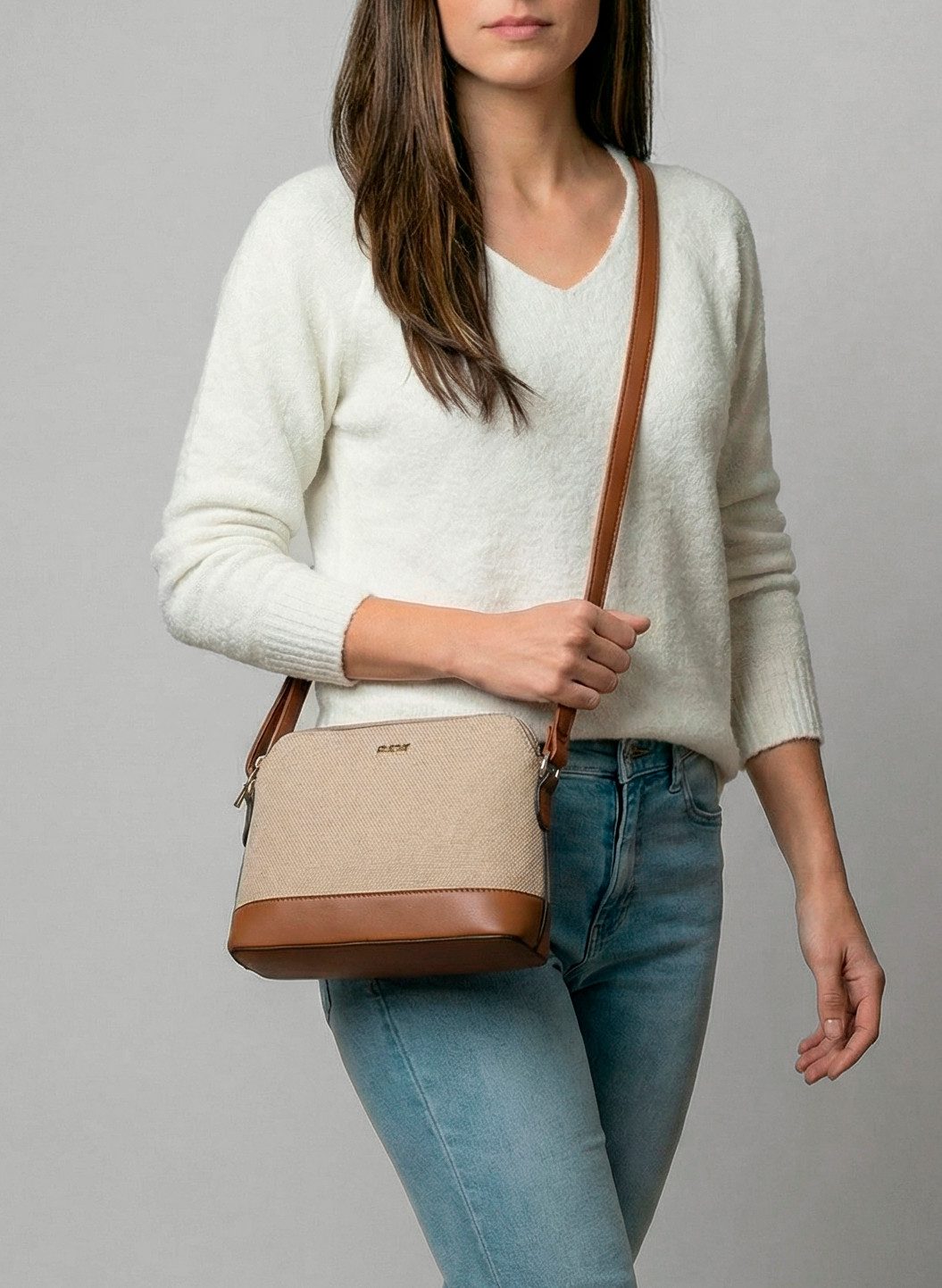 Rieker Umhängetasche, Schultertasche, Damen-Tasche mit großem Hauptfach