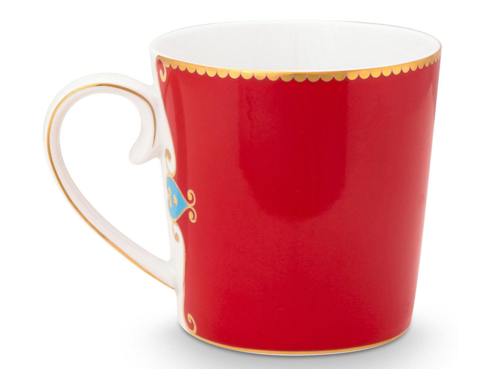 PiP Studio Becher Love Birds Medallion Red Henkelbecher Large 0,25l Set2, Porzellan – Bild 4 von 5