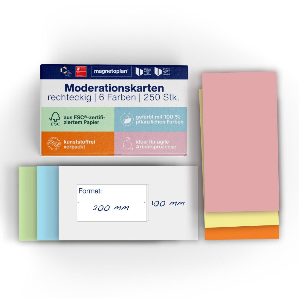 HOLT Moderationskoffer Kommunikationskarten sortiert 200x100mm 250St