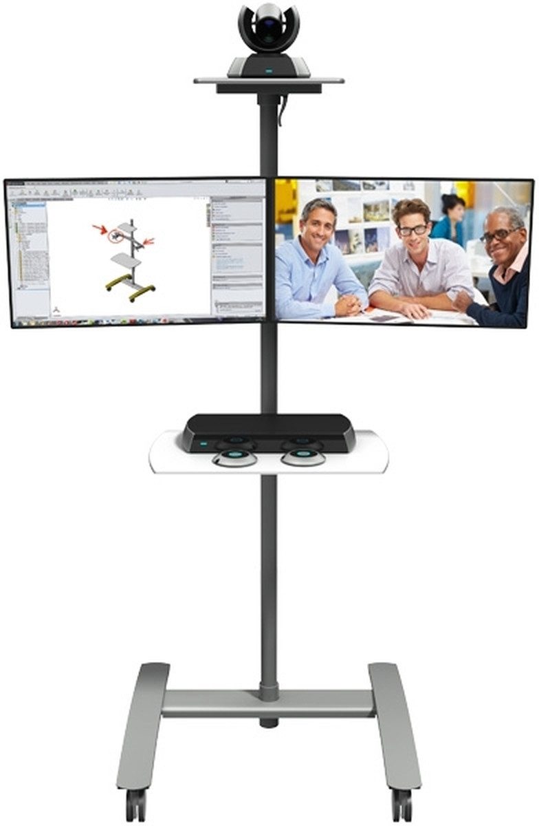 Computertisch Konferenztrolley ViewMate Combo 722 silber