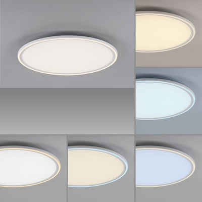 click-licht LED Deckenleuchte LED Deckenleuchte Edging in Weiß 40,5W 4900lm, keine Angabe, Leuchtmittel enthalten: Ja, fest verbaut, LED, warmweiss, Deckenlampe, Deckenbeleuchtung, Deckenlicht