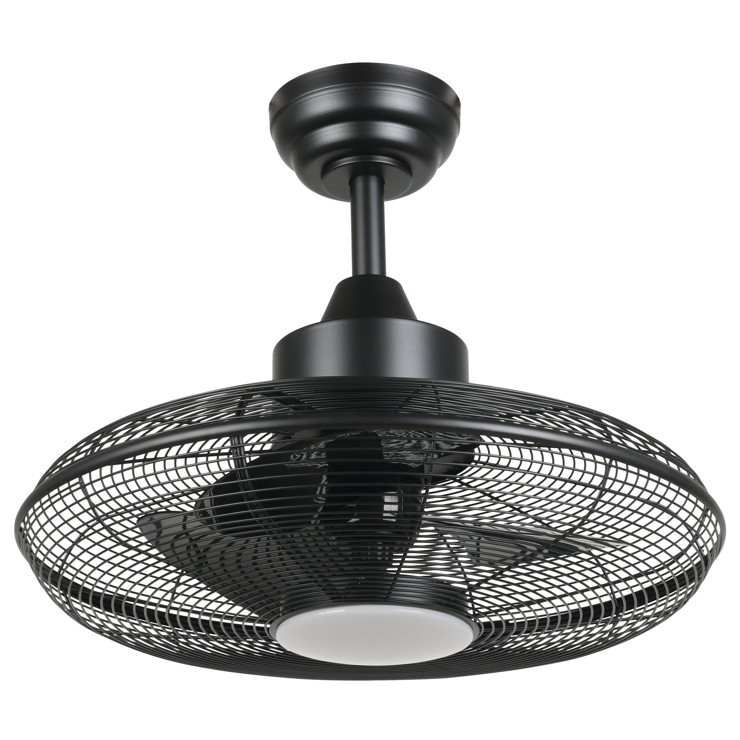 EGLO Deckenventilator Igeldo, Ventilator - H46 x Ø53 cm - schwarz-matt - 15W inkl.