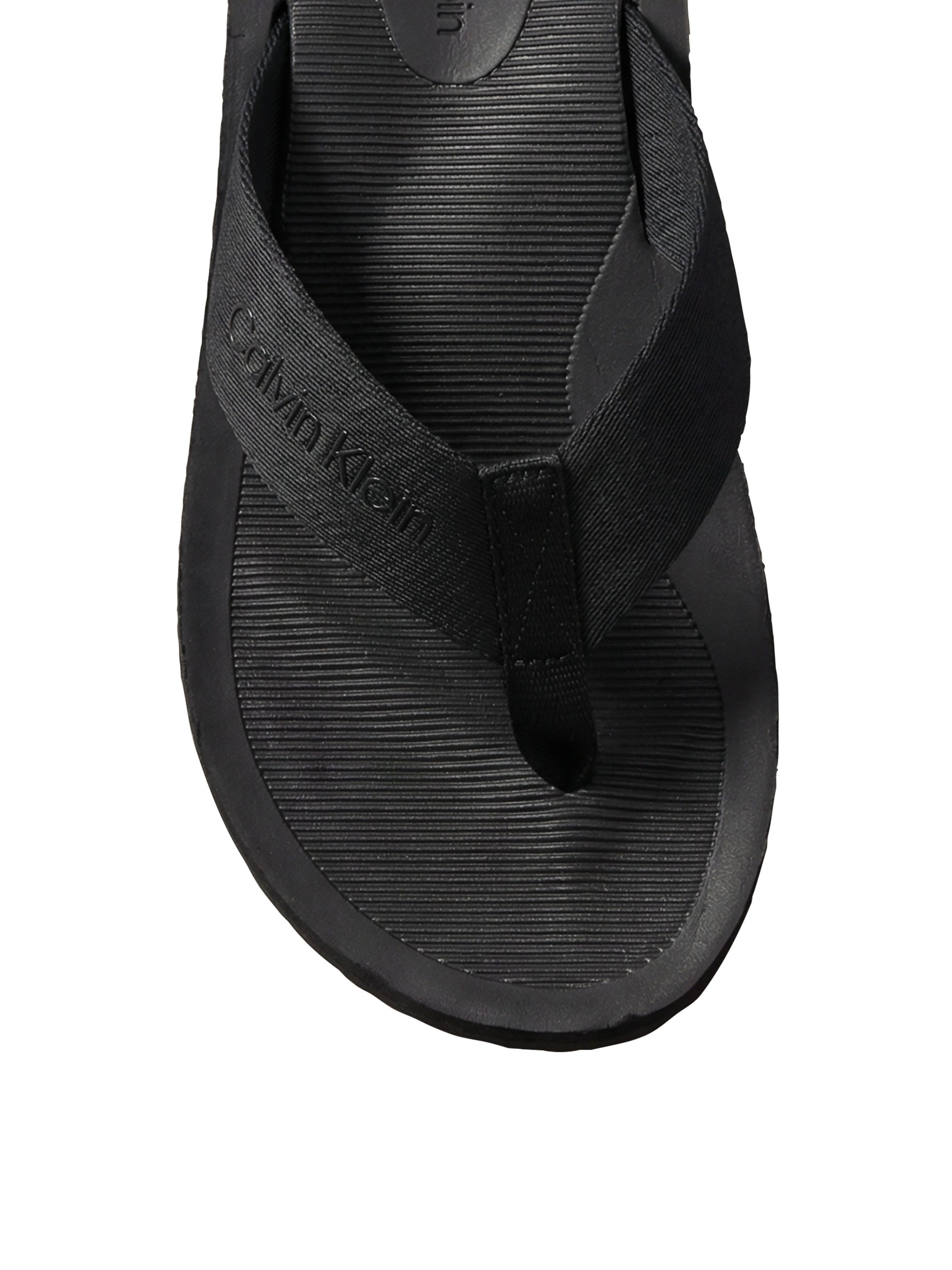 Calvin Klein CITY THONG SLIDE Zehentrenner Strandschuh, Pool Slides, Badeschuh, Flat mit Logo
