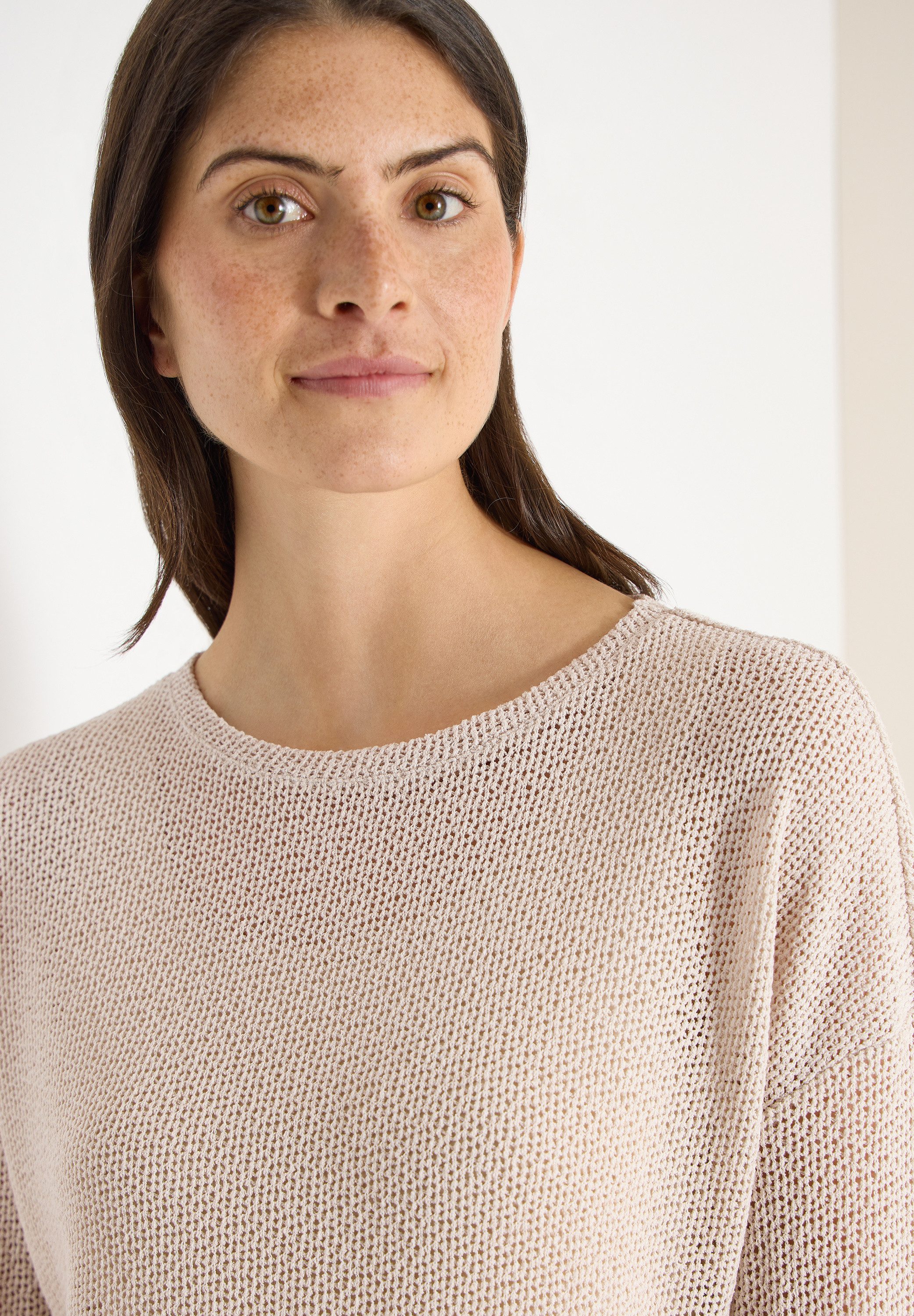 CECIL 3/4 Arm-Pullover mit U-Boot Ausschnitt