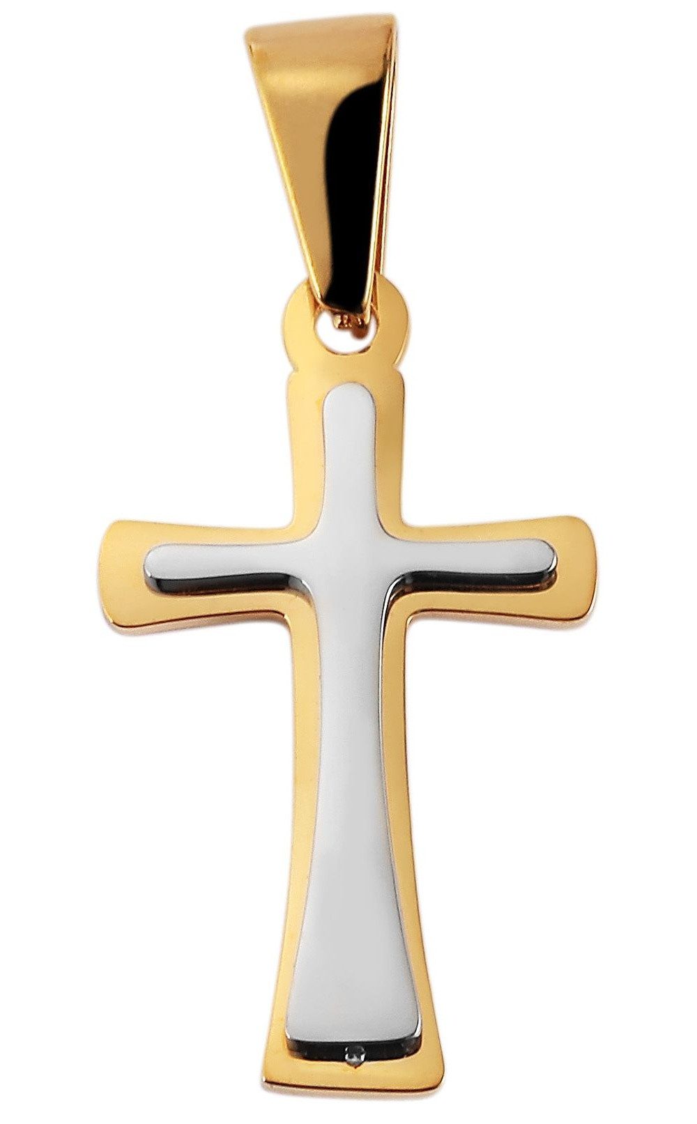 Kettenanhänger Anhänger – Kreuz Kreuzanhänger aus Edelstahl