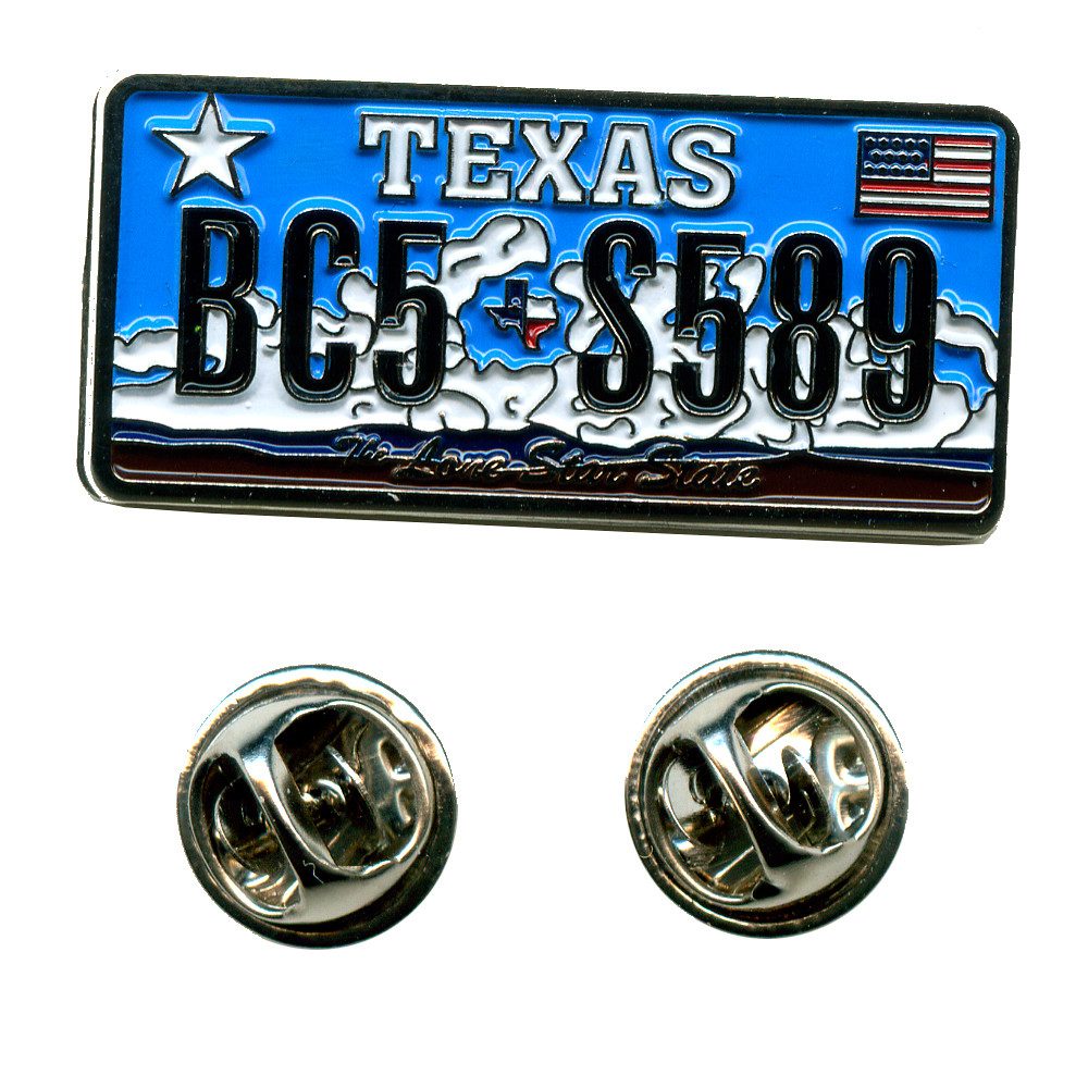 Anstecknadel Texas Austin Autokennzeichen USA Bundesstaaten Pin Anstecker 0607