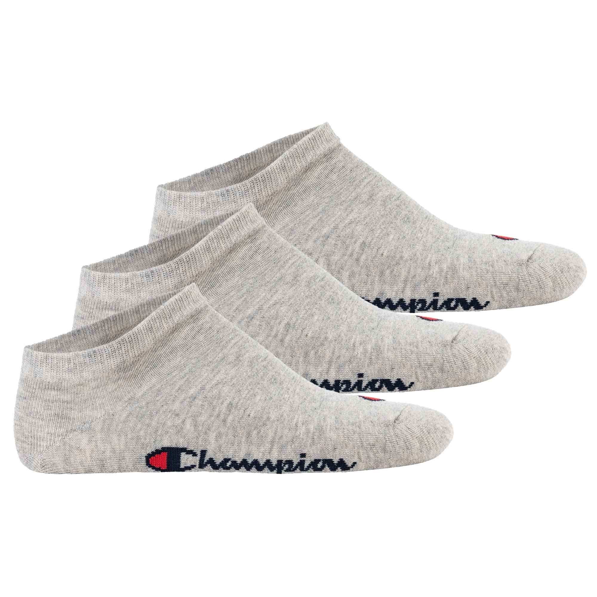 Champion Sportsocken Unisex Sneaker Socken, 3er Pack - Sneaker Socken Grau