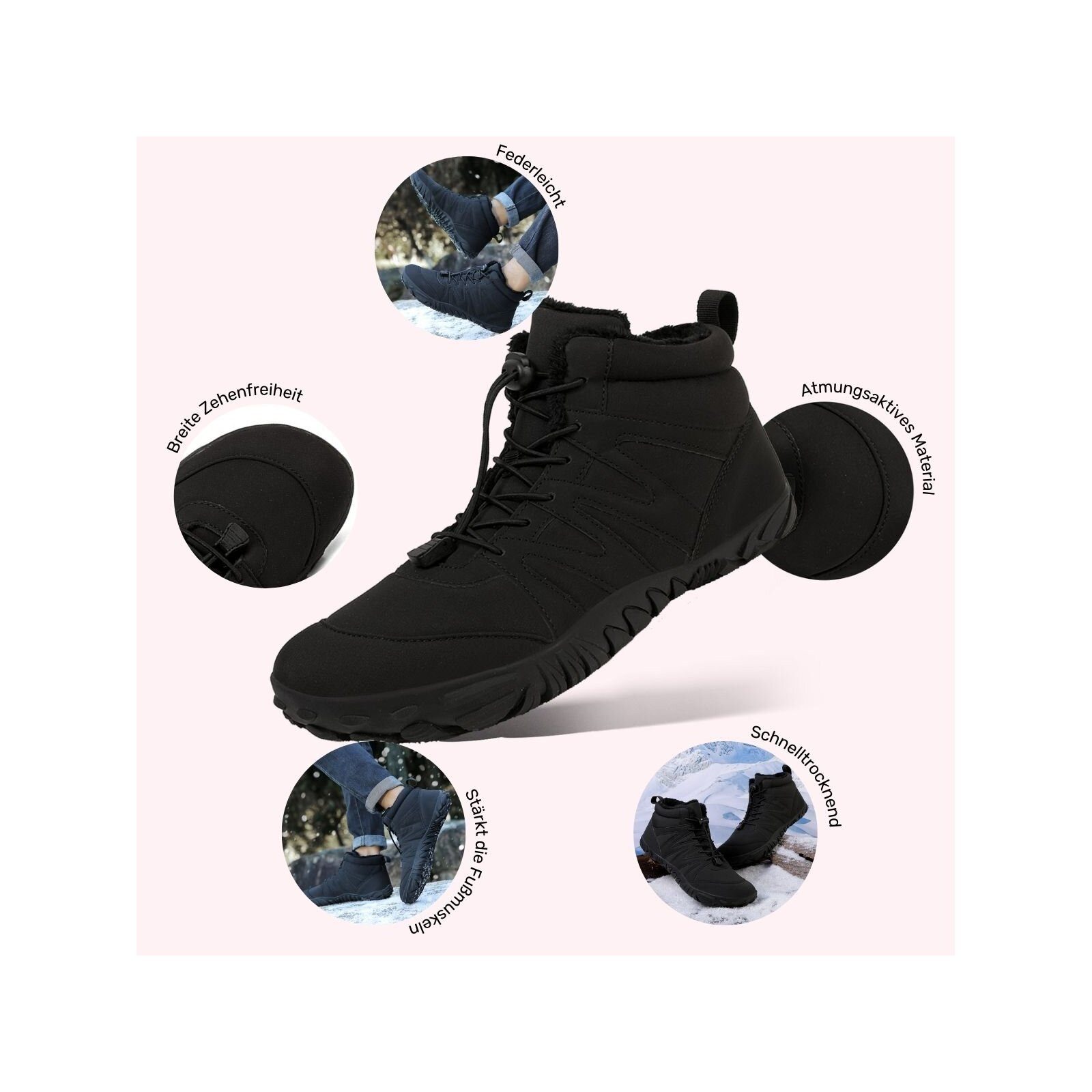 DOTALES Dailystep Barfußschuhe Winterstiefel Damen & günstig online kaufen