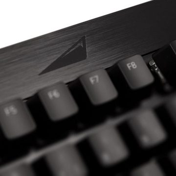 Mountain Everest Core TKL Tastatur MX Red Gaming-Tastatur (ISO Deutsches Layout QWERTZ RGB-LED-Beleuchtung rot schwarz)