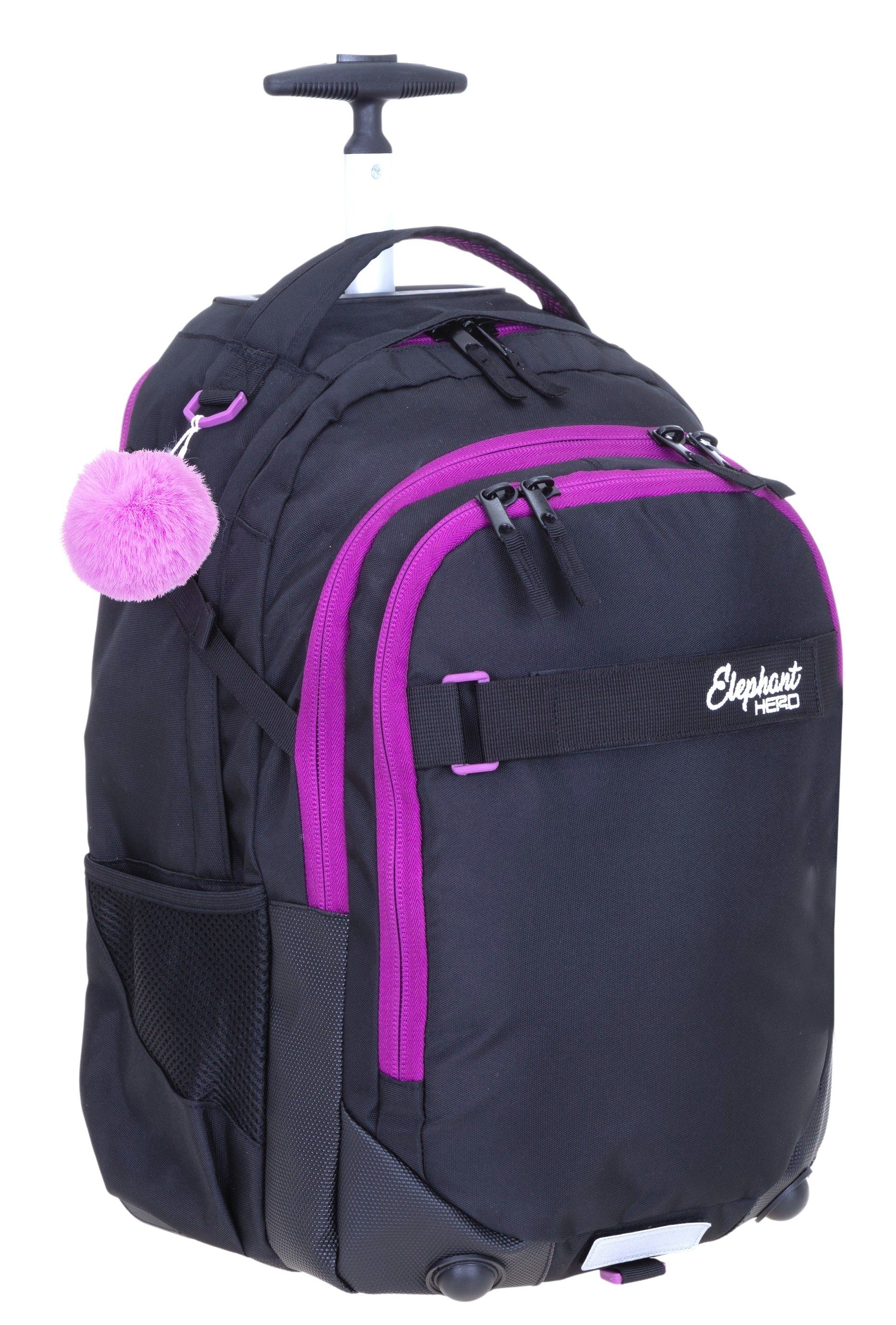 ELEPHANT Schulrucksack Trolley Hero Signature Schultrolley, Rucksacktrolley Schule Rucksack Rollen 3 Fächer Daypack Trolly – Bild 4 von 5