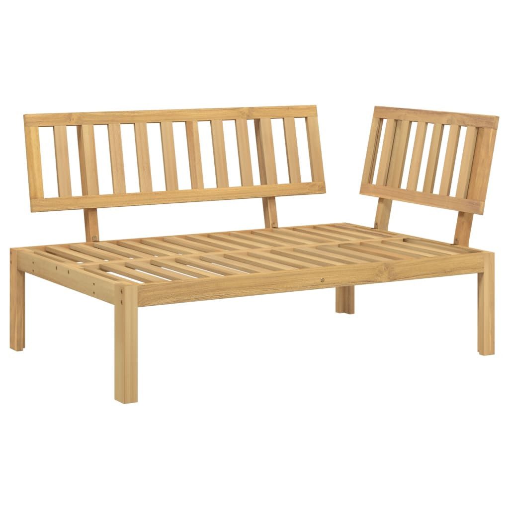 vidaXL Loungesofa Garten-Ecksofa aus Paletten Massivholz, 1 Teile