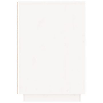 furnicato Schreibtisch Weiß 140x50x75 cm Massivholz Kiefer