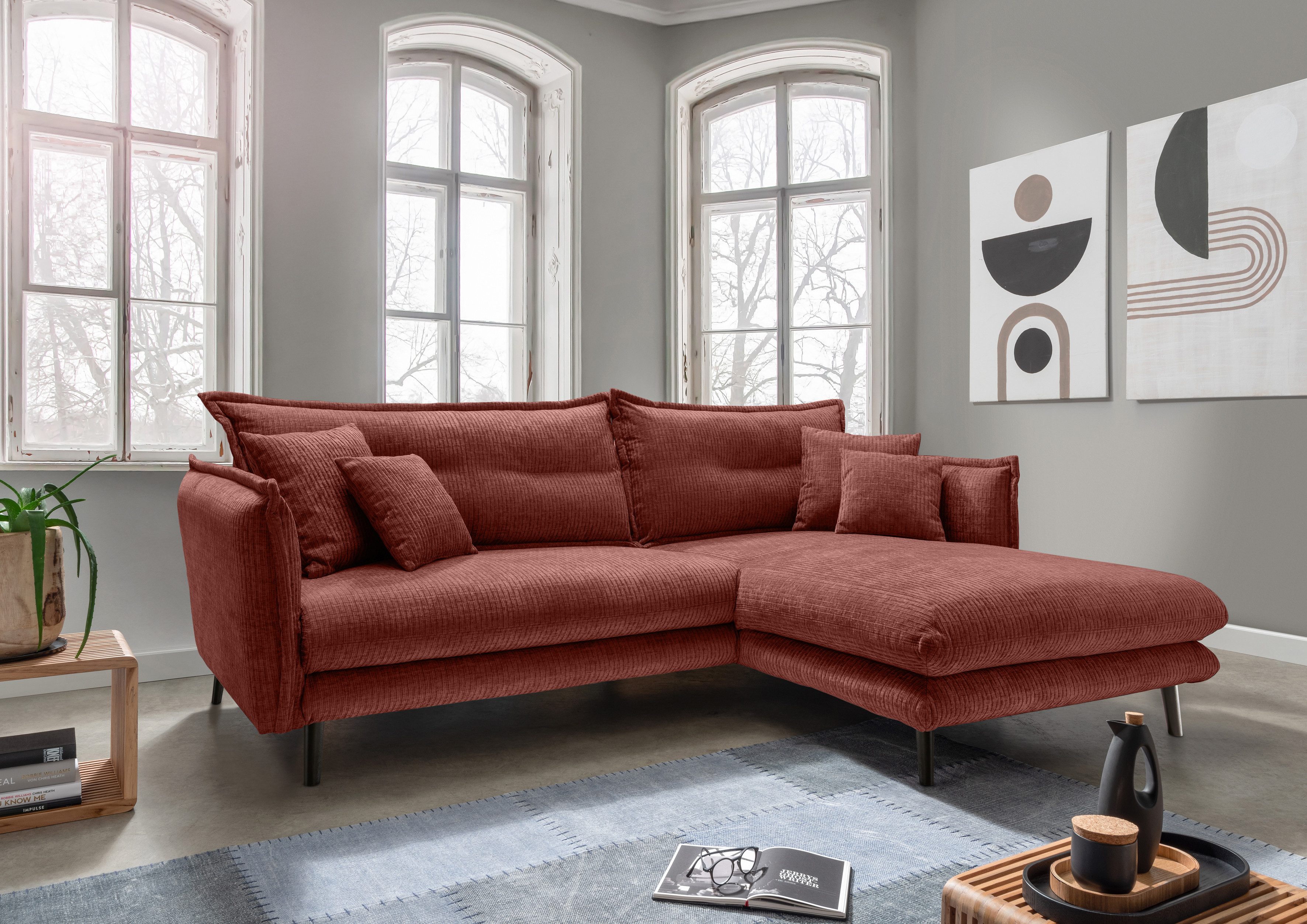 INOSIGN Ecksofa Lazio modernes Design, bequem, günstig online kaufen