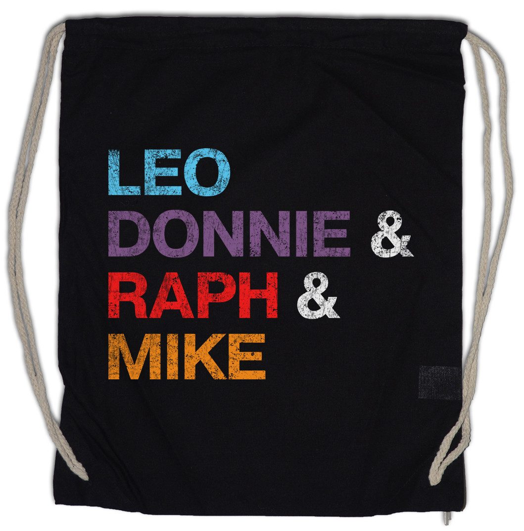 Urban Backwoods Turnbeutel Leo Donnie & Raph & Mike Turnbeutel Teenage Mutant TV Series Splinter (1-tlg), Hero Ninja Turtles Donatello