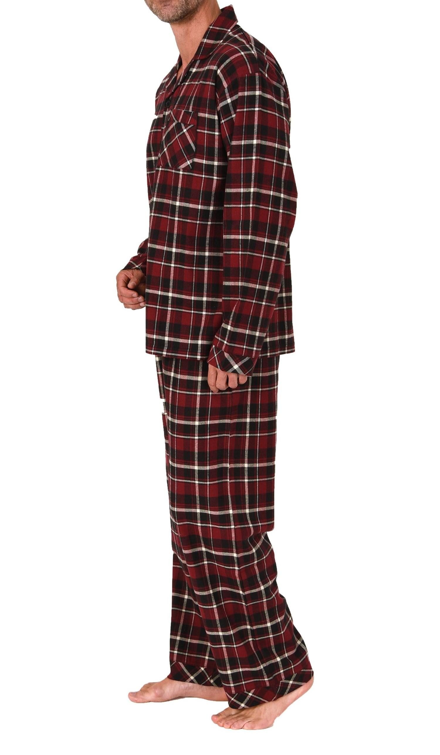 Normann Pyjama Normann Herren Flanell Schlafanzug Pyjama - auch in Übergröß günstig online kaufen