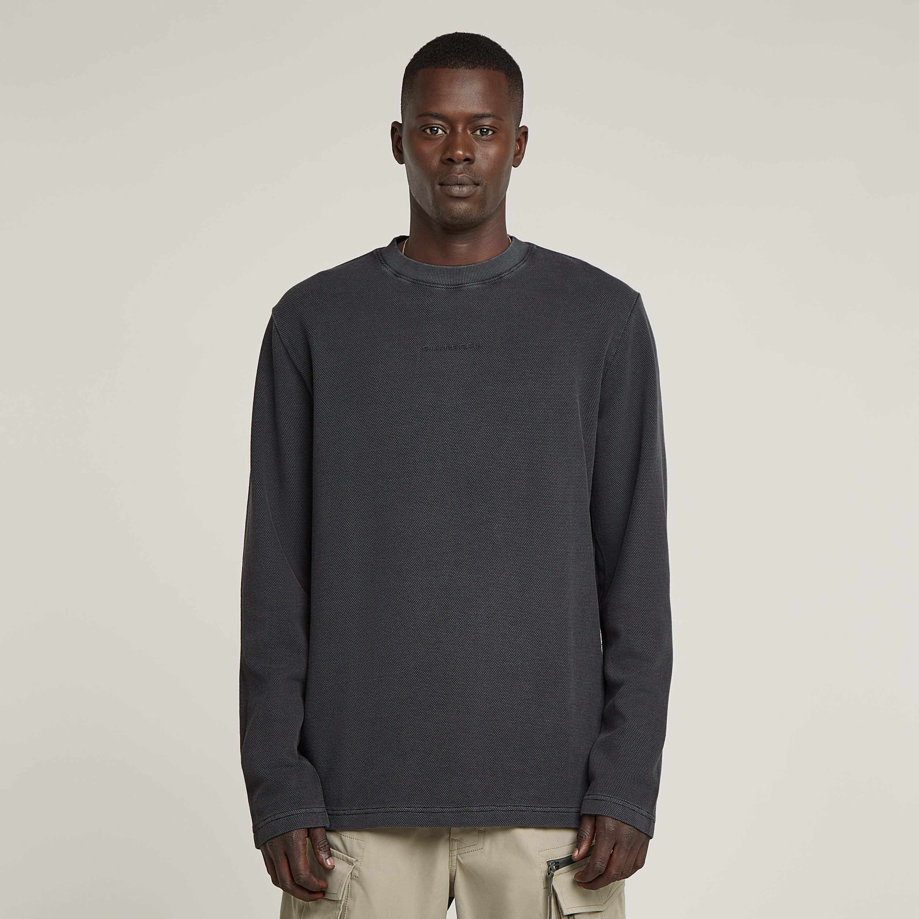 G-STAR Longsleeve Overdyed Tweeter aus Piqué-Strick günstig online kaufen