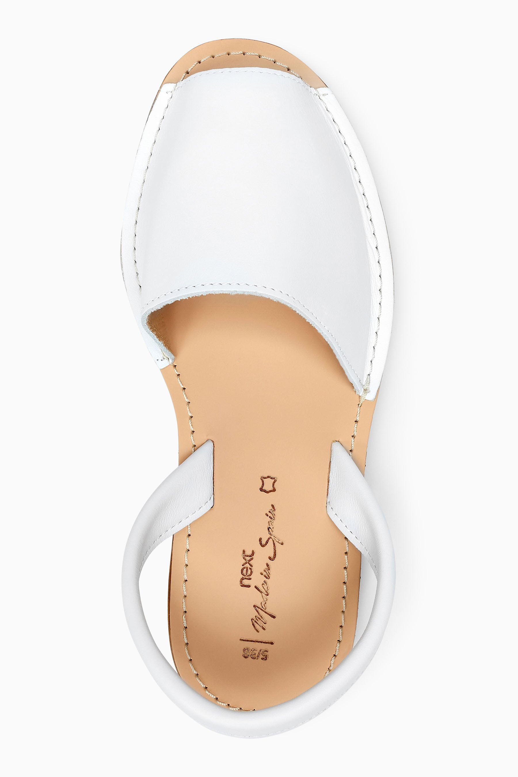 White Next Sandale Regular (1-tlg) Leather - Strandsandale