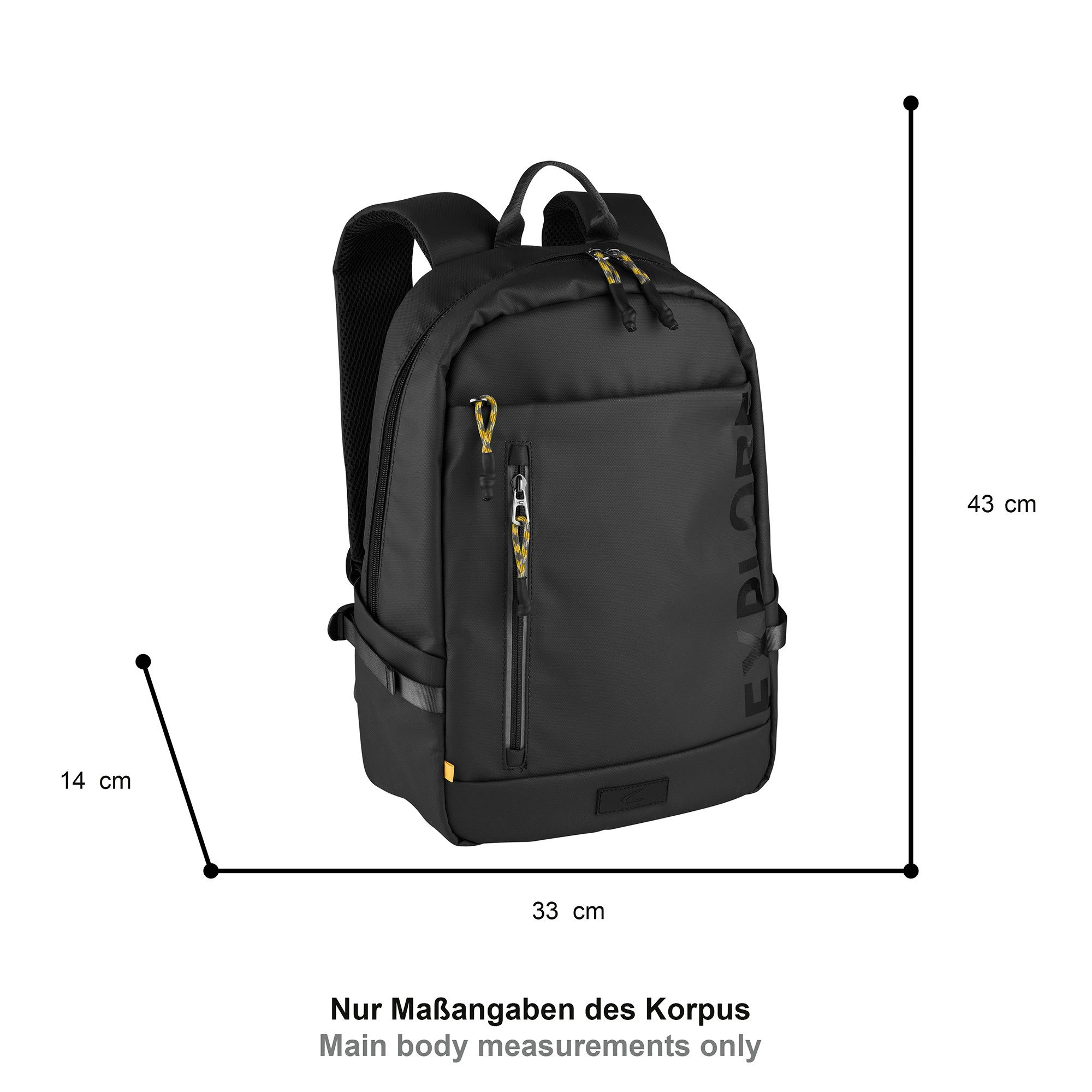 camel active Rucksack Explore, wasserabweisendes recyceltes Nylon und refle günstig online kaufen