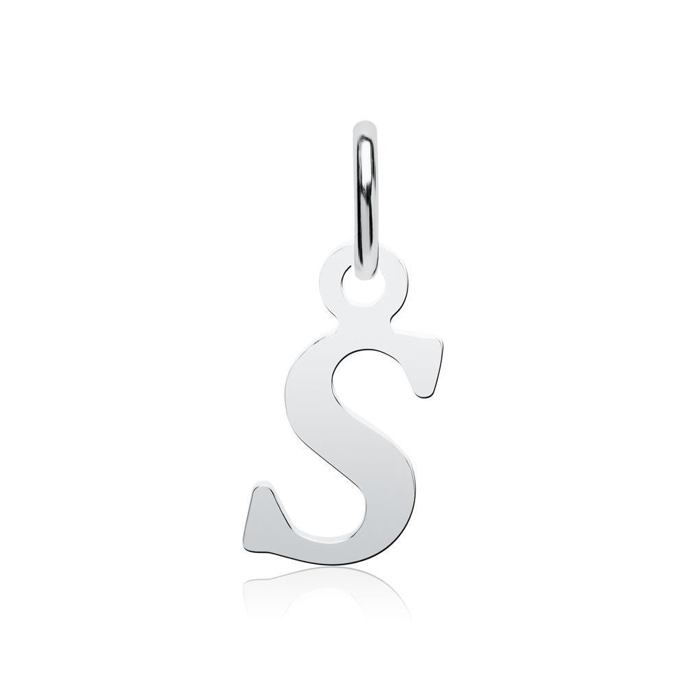 Kettenanhänger Unique Kettenanhänger "S" 925er Silber Buchstabenanhänger SP0910