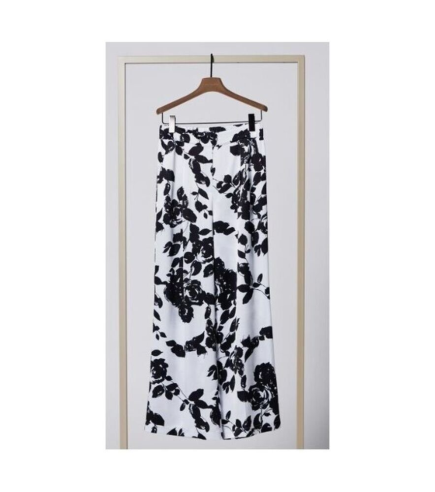 Damenhose Mit Blumenmuster - Bequeme Leggings Mit Elastikbund Für Alltag & Sport