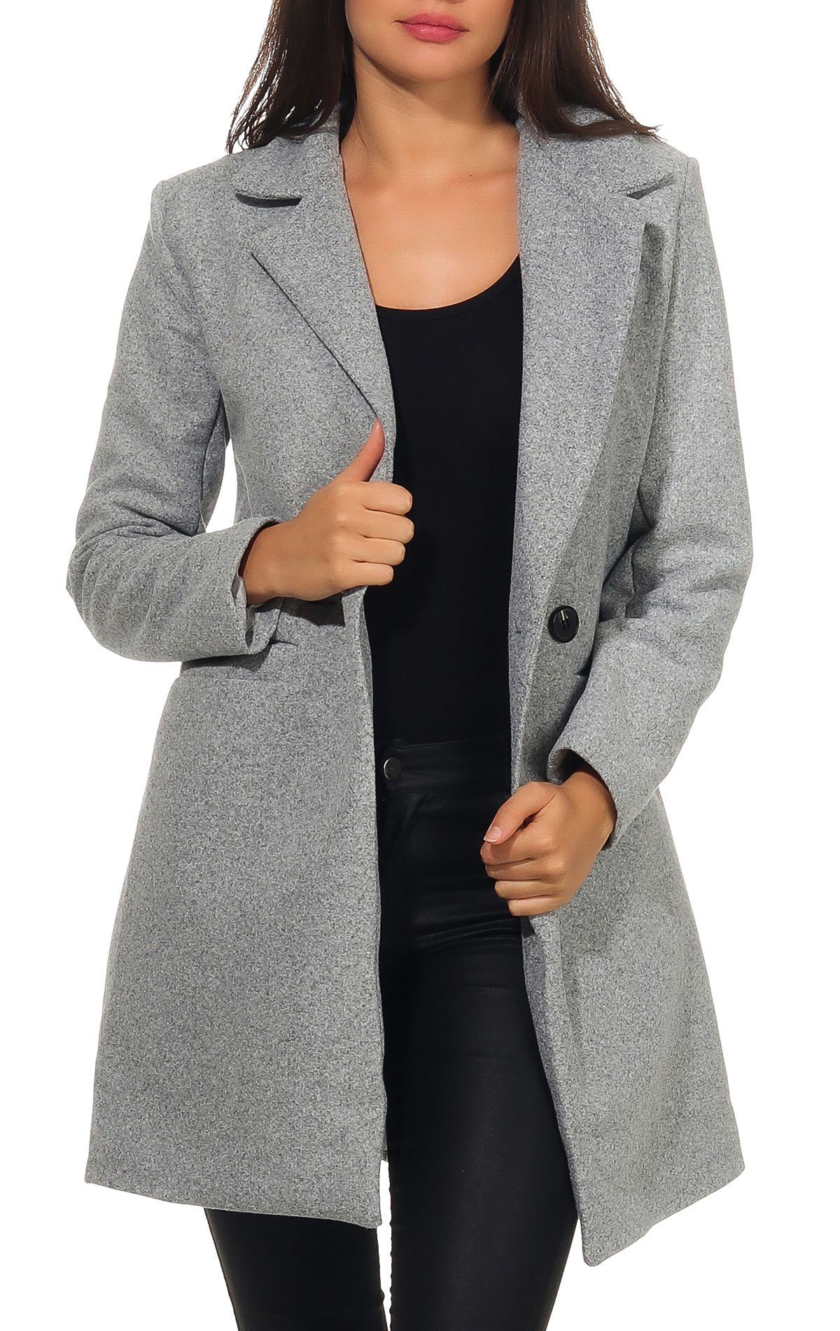 malito more than fashion Trenchcoat 19691 Übergangsmantel mit Knopfverschlu günstig online kaufen