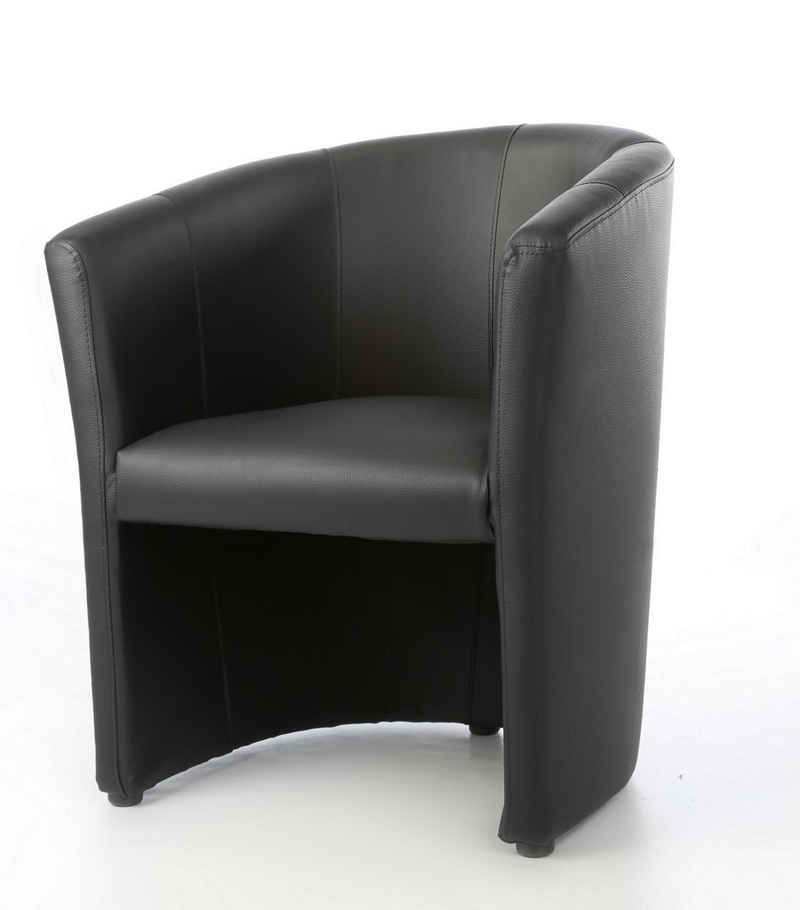 Kamil Cocktailsessel Design Cocktailsessel Sessel Clubsessel Loungesessel Farbe schwarz