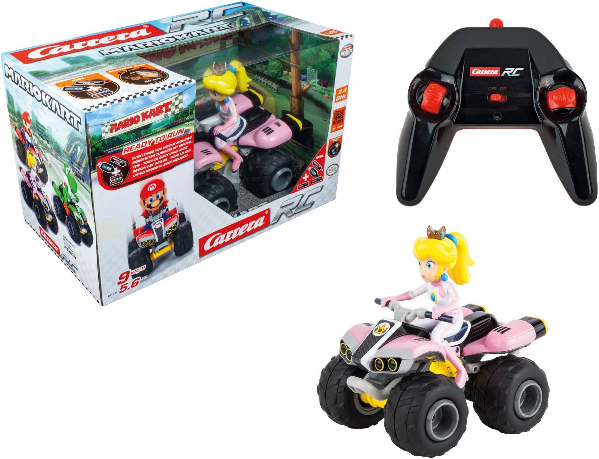 RC-Auto Carrera® RC Mario Kart™ - Quad, Peach, 2,4GHz