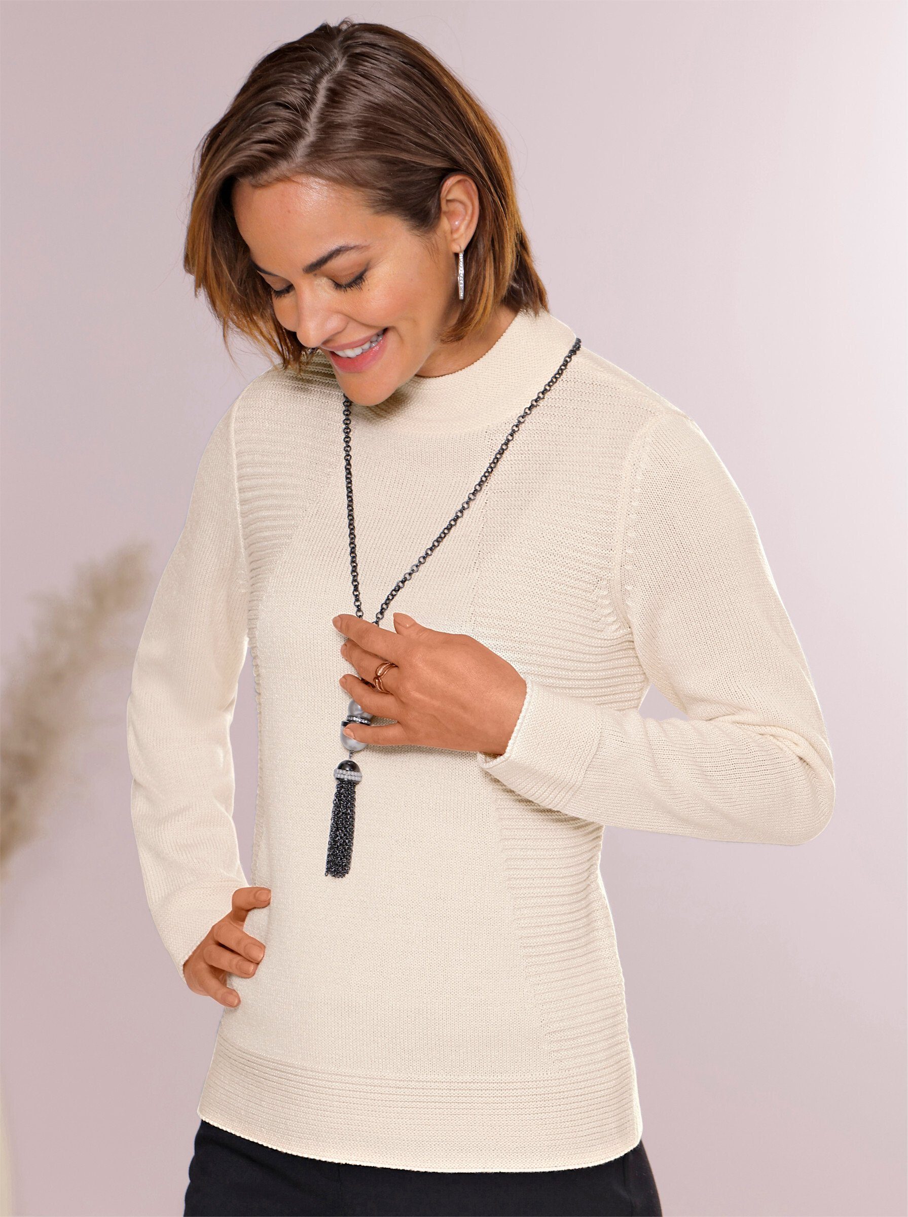 Witt Strickpullover Stehkragenpullover .