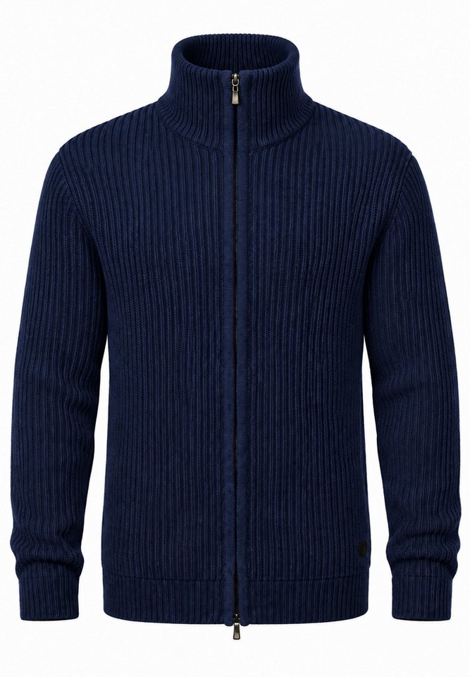 SOULSTAR Strickjacke als Grobstrick Pullover für Herren Männer Winterpullover mit Stehkragen - Regular-Fit