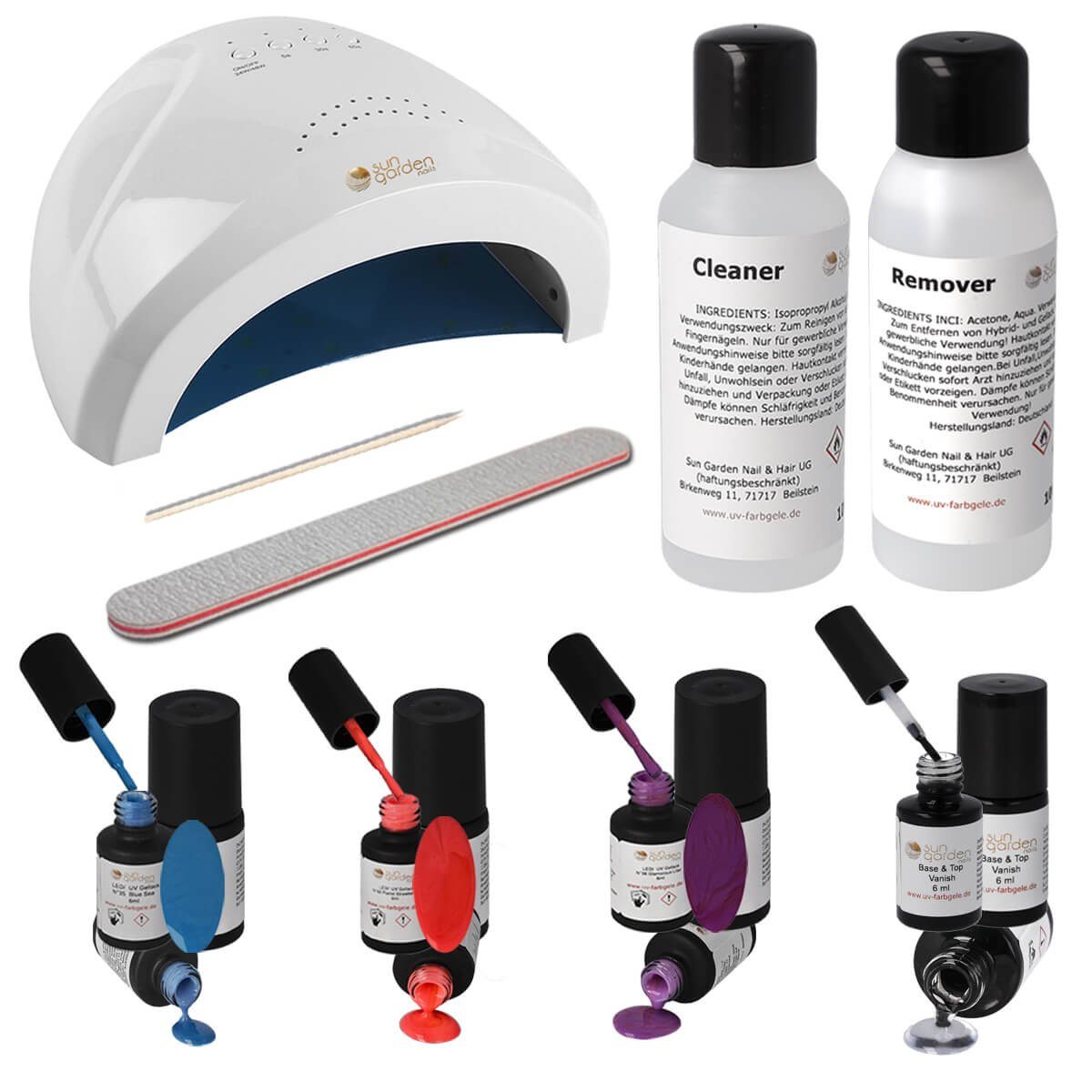 UV-Nagellack-Set LED/UV Nagellack Set inkl. UV/LED Kombigerät
