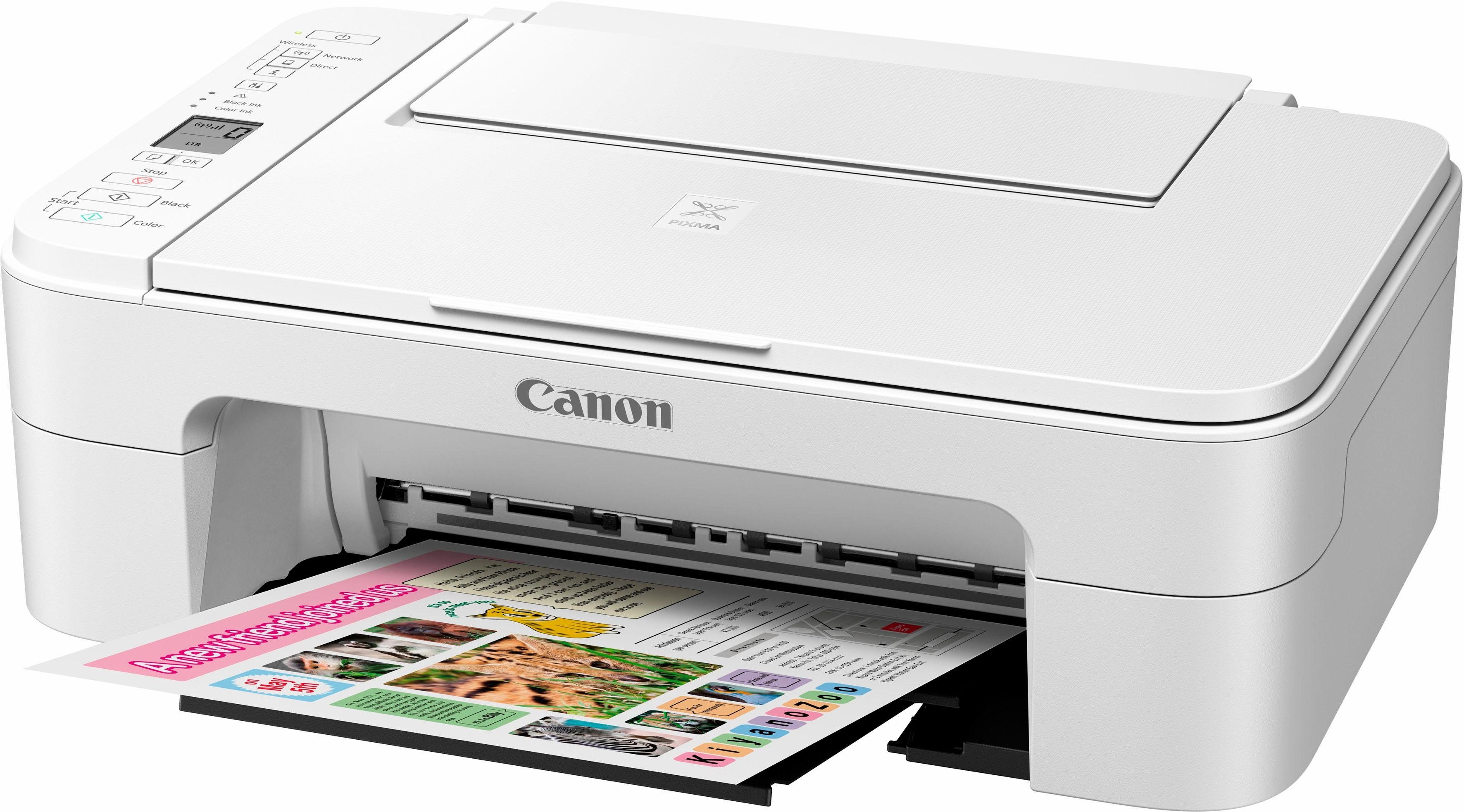 Canon PIXMA TS3150/TS3151 Multifunktionsdrucker, (Wi-Fi) weiß (WLAN