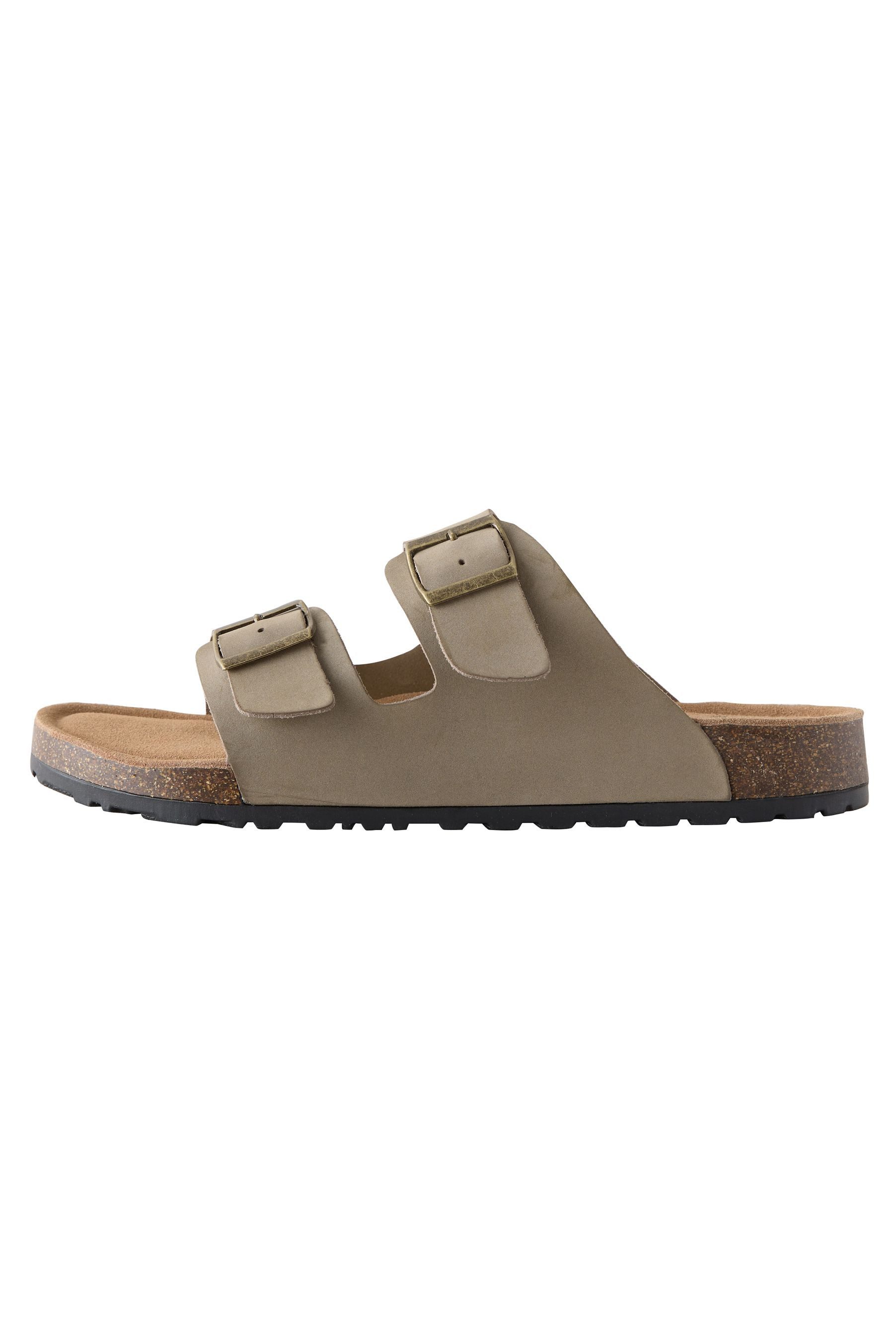 Next Ledersandalen mit zwei Schnallen Pantolette