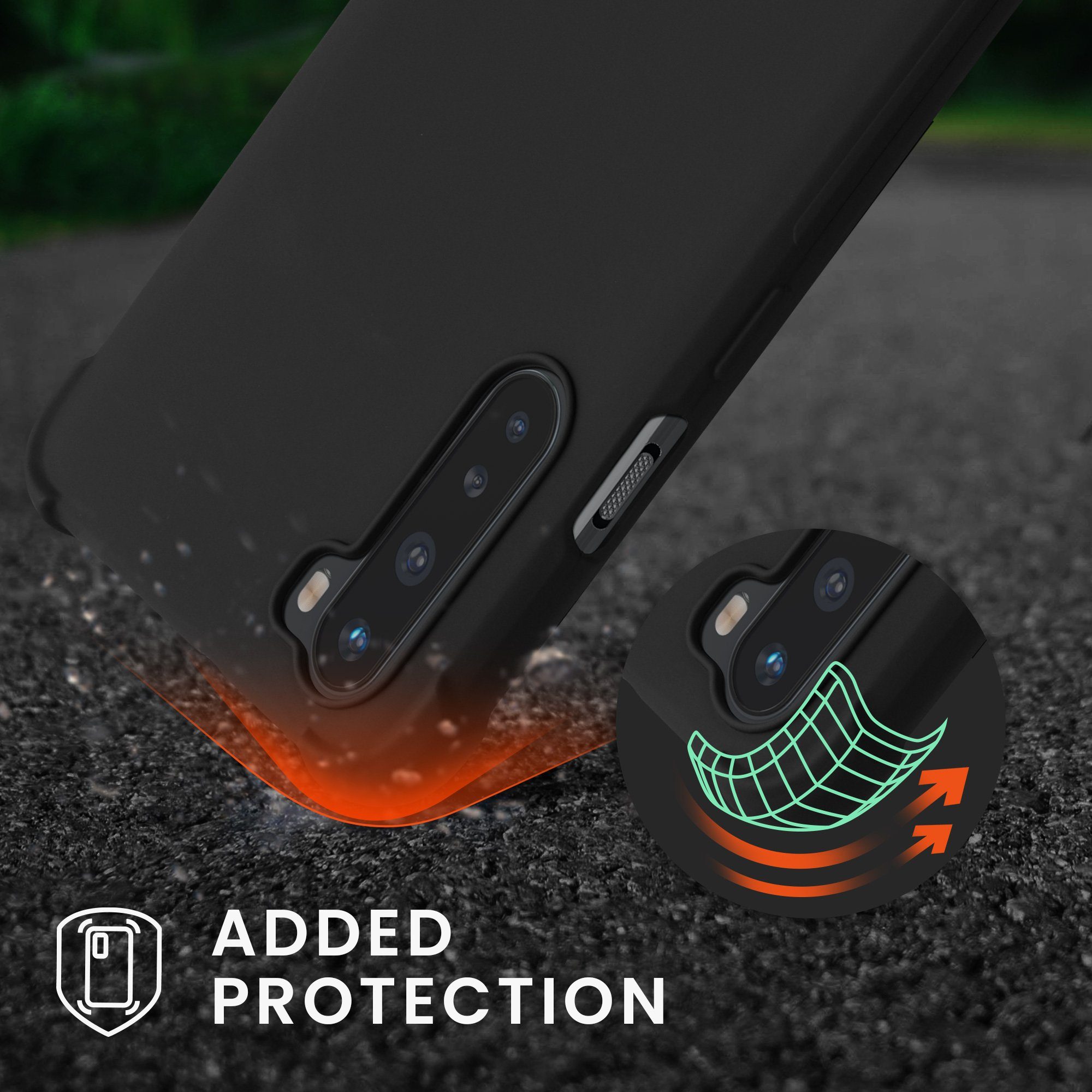 kwmobile Handyhülle Hülle für OnePlus Nord, mit Metall Kette zum Umhängen - Silikon Handy Cover Case Schutzhülle