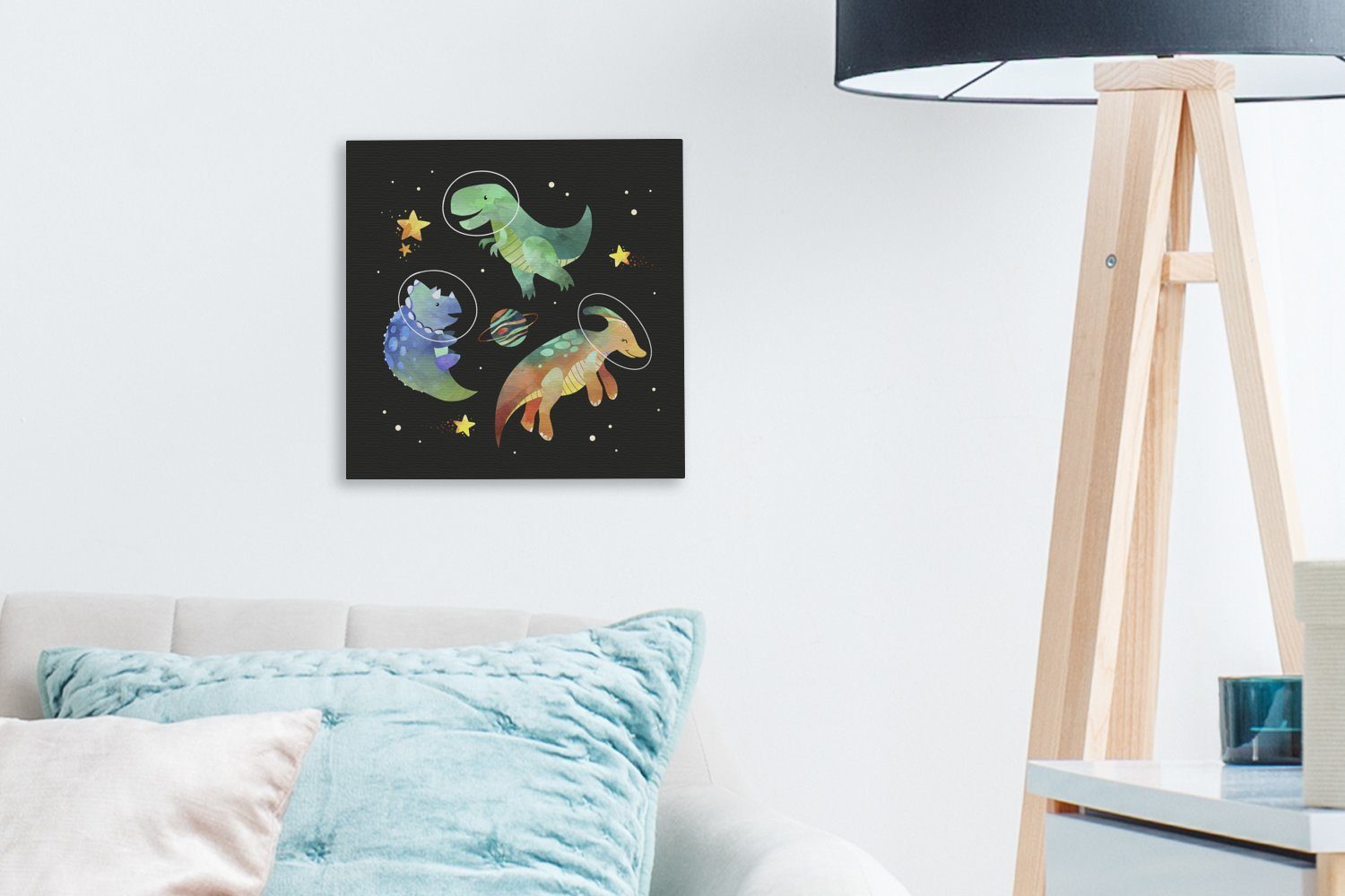 Wohnzimmer Kinder, Schlafzimmer Weltraum Bilder Kinder - - Dinosaurier Leinwand - - - Kinder St), Sterne (1 für OneMillionCanvasses® Leinwandbild