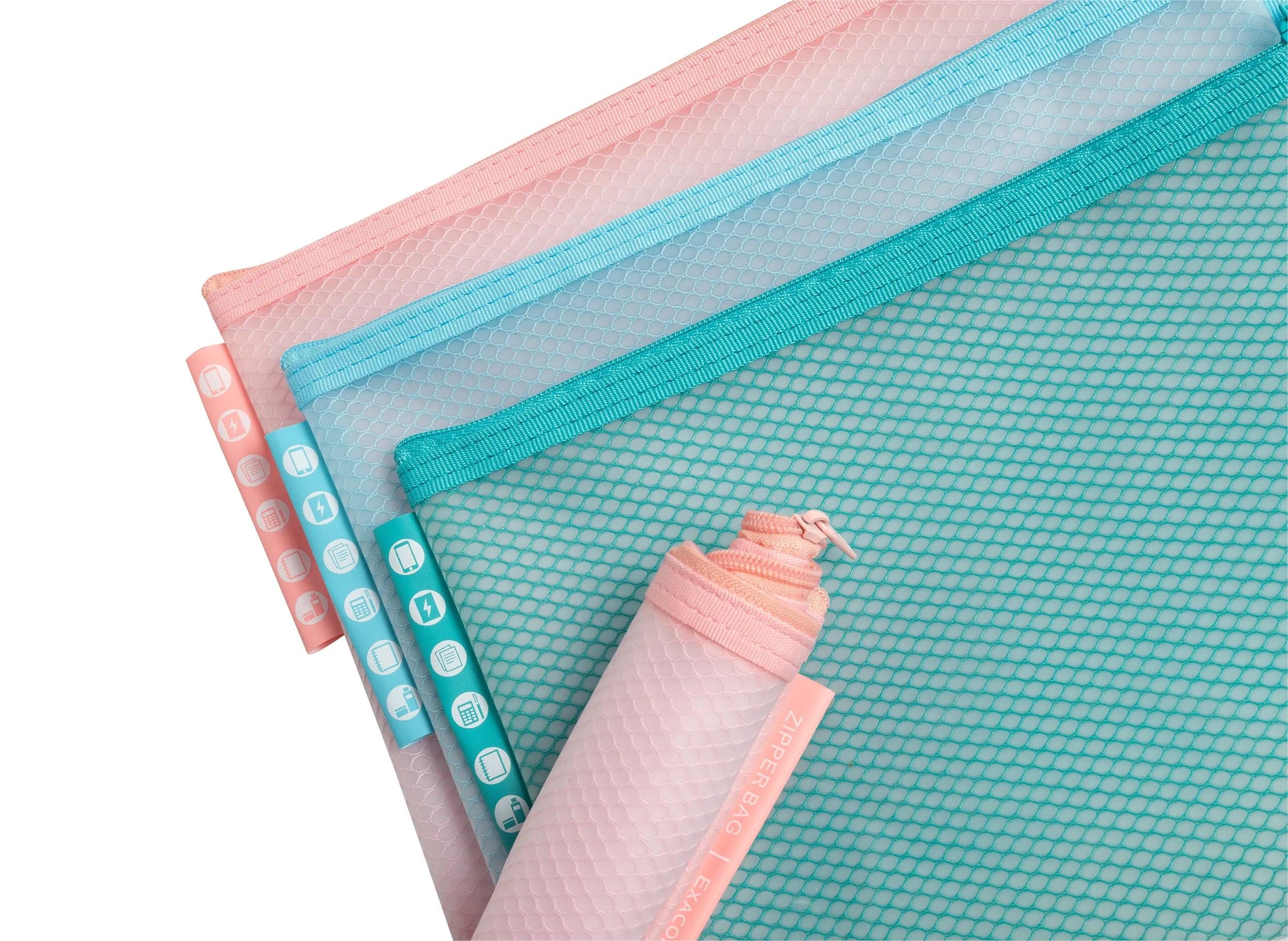 EXACOMPTA Prospekthülle 12x Hüllen/Etui A5 weichem Kunststoff, sortiert, 37140E, Hüllen