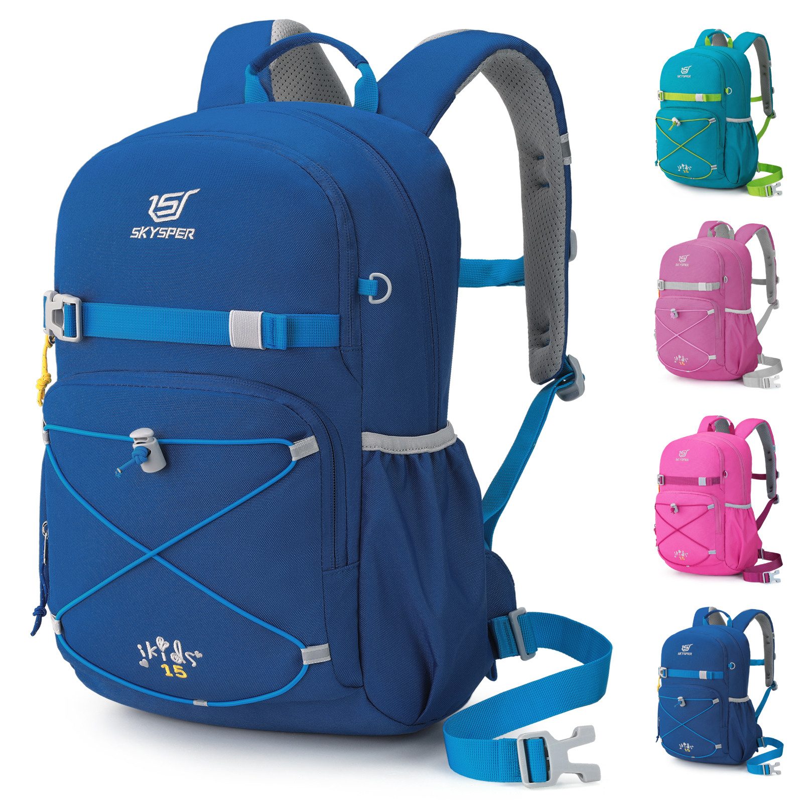 SKYSPER Wanderrucksack 15L Kinder für Jungen & Mädchen Komfortabel Leicht (1-tlg)