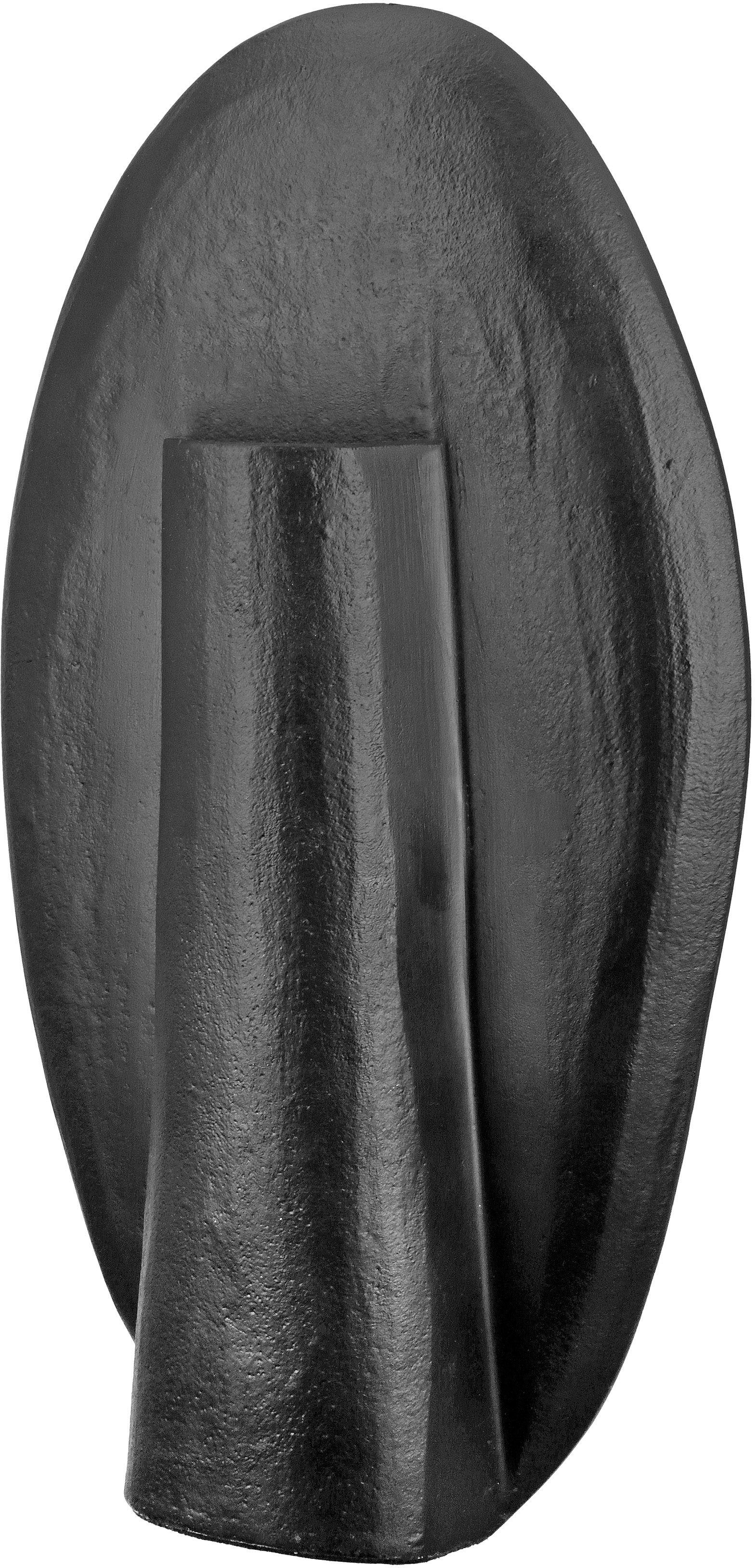 Dekovase Dekoobjekt Vase Aluminium, (1 Face St), GILDE aus