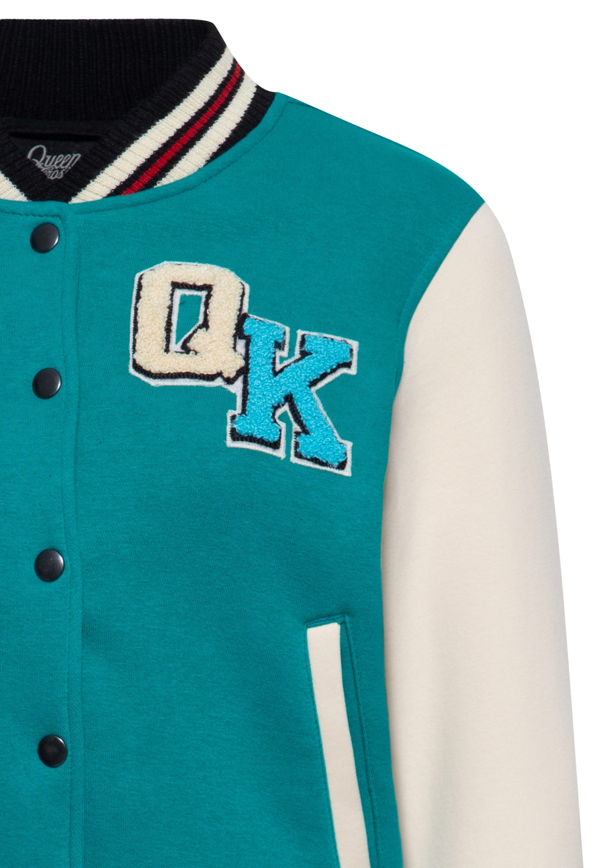 QueenKerosin Collegejacke Dolche Far Niente (1-St) mit großer Stickerei